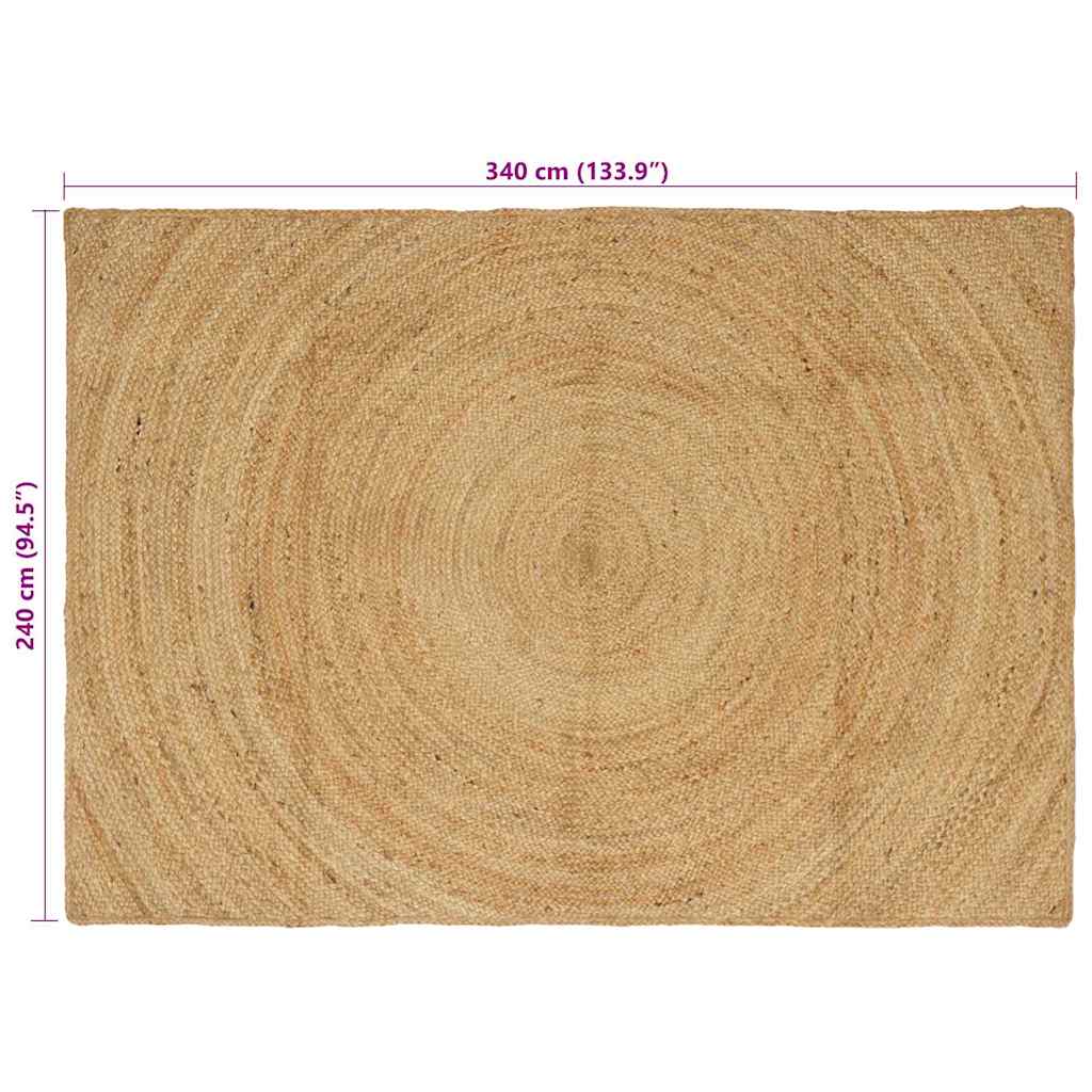 Tappeti per area Naturale 240 x 340 cm Juta