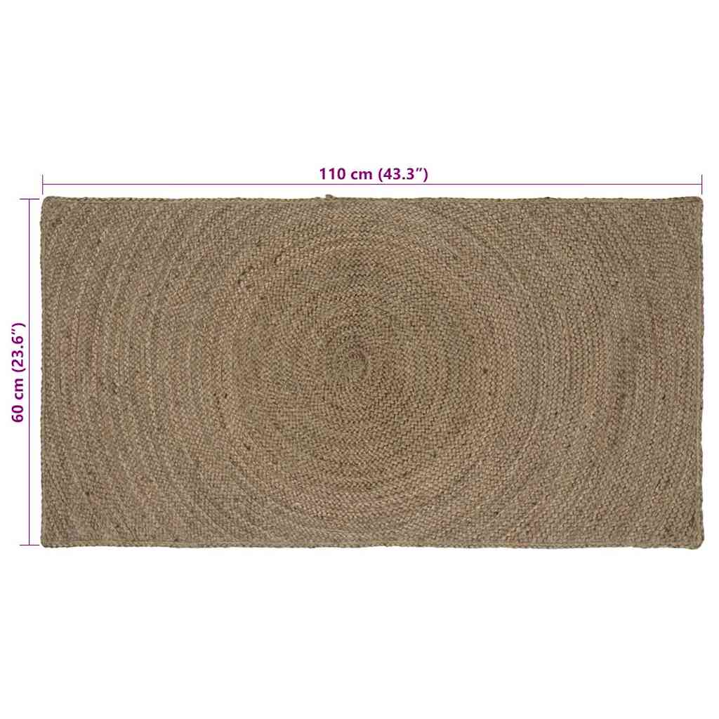 Tappeti per area Grigio 60 x 110 cm Juta
