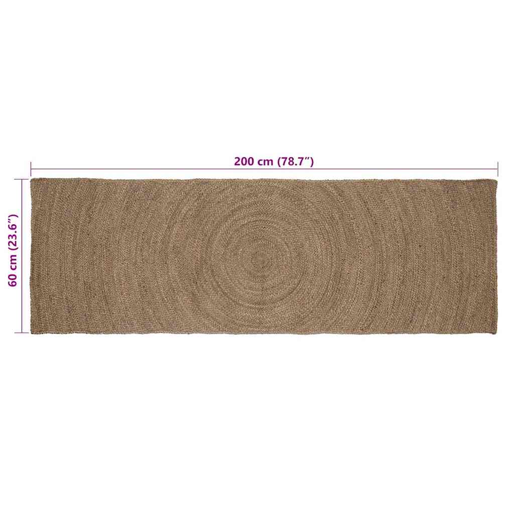 Tappeti per area Grigio 60 x 200 cm Juta