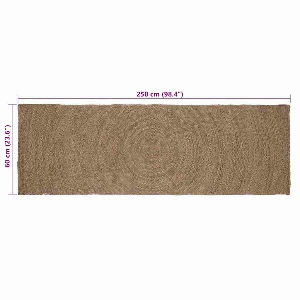 Tappeti per area Grigio 60 x 250 cm Juta