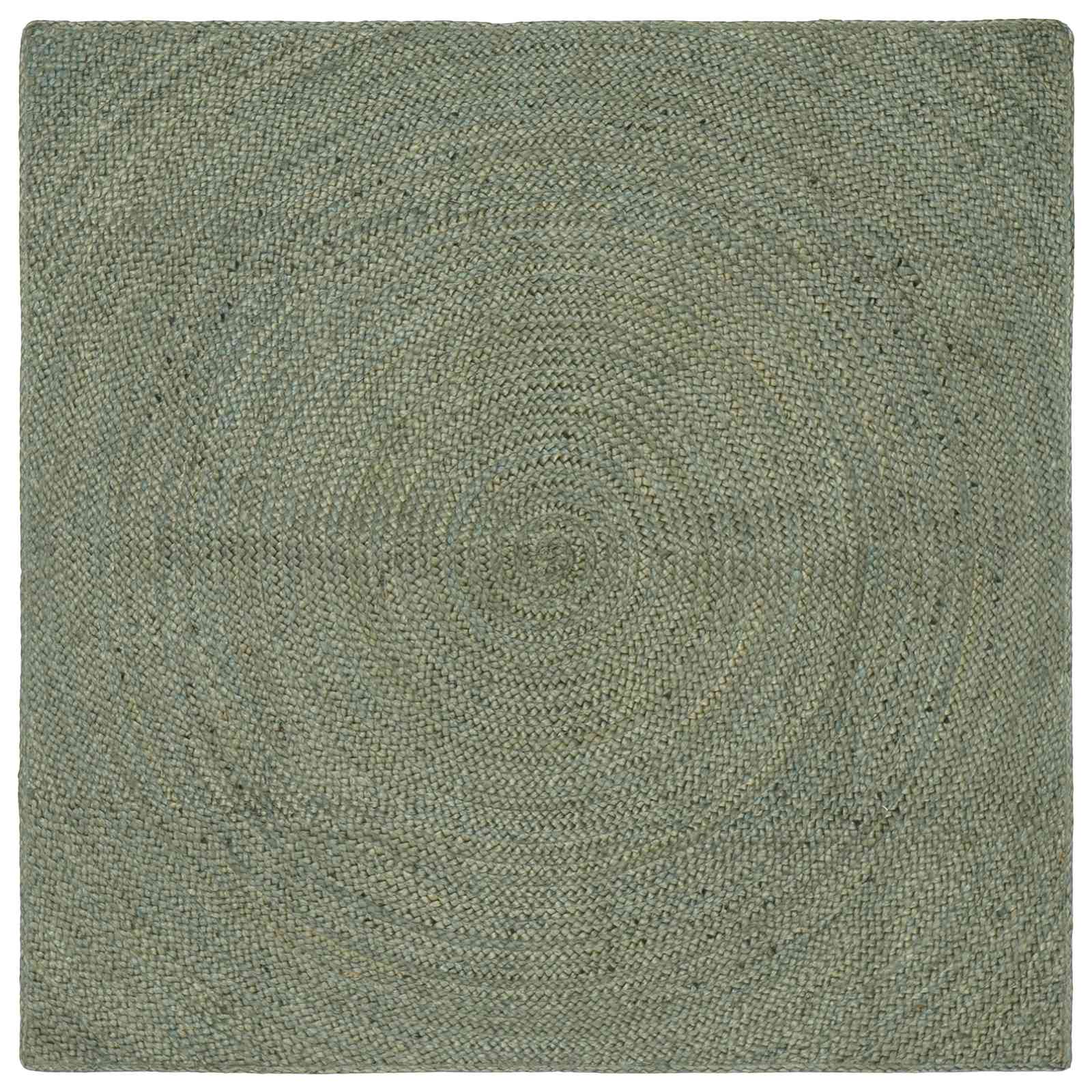 Tappeti per area Verde Oliva 120 x 120 cm Juta
