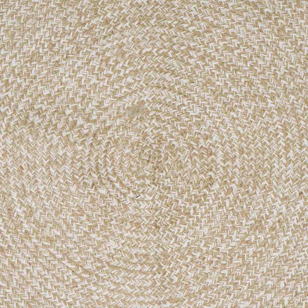 Tappeto da Area Naturale e Bianco 60 x 200 cm Juta