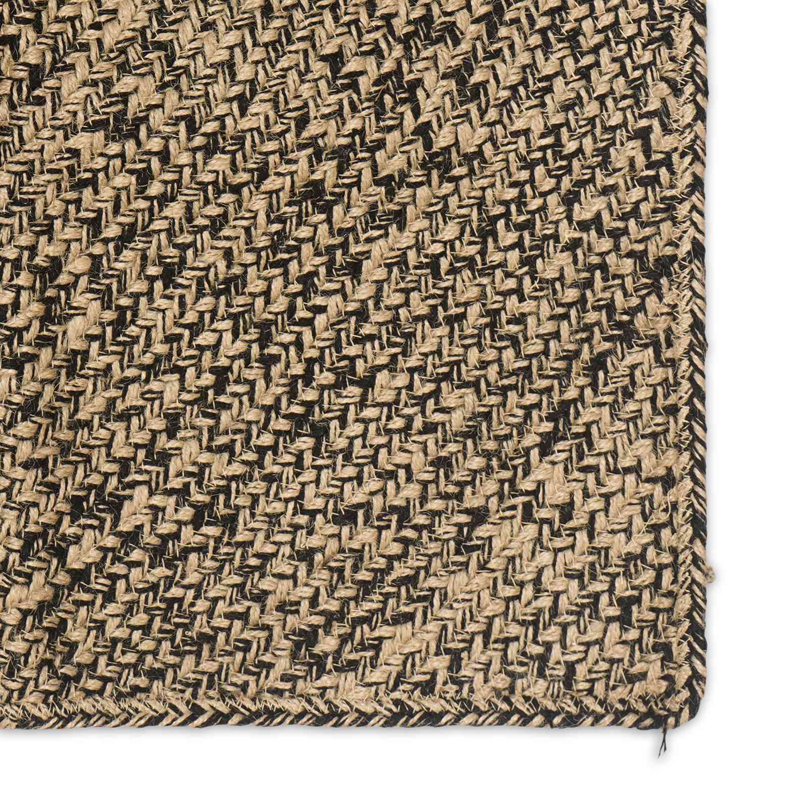Tappeto da Area Naturale e Nero 200 x 290 cm Juta