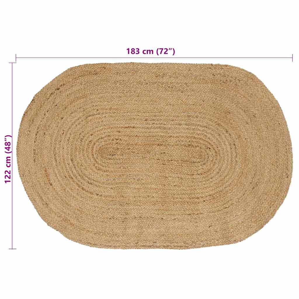Tappeti per area Naturale 122 x 183 cm Juta