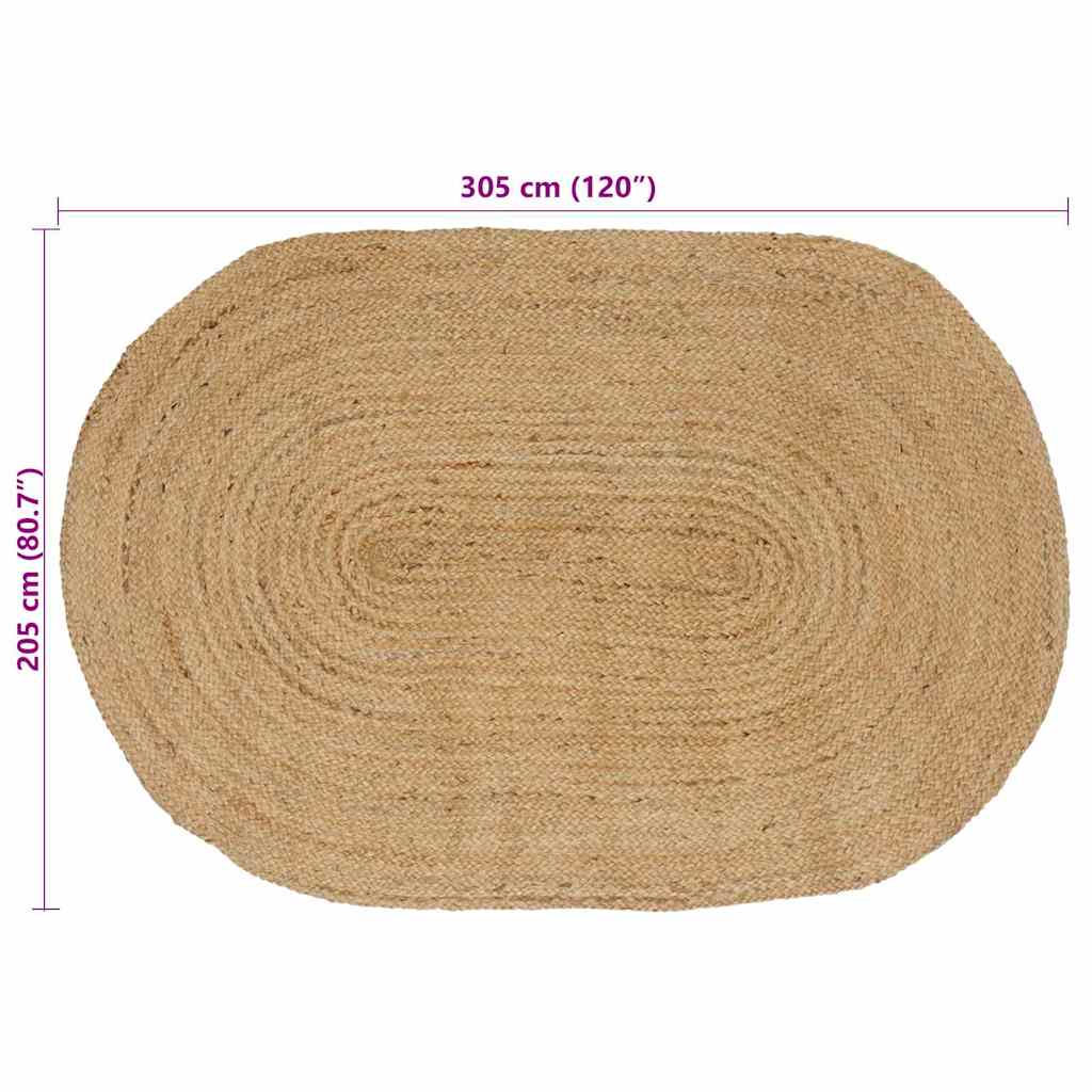 Tappeti per area Naturale 205 x 305 cm Juta
