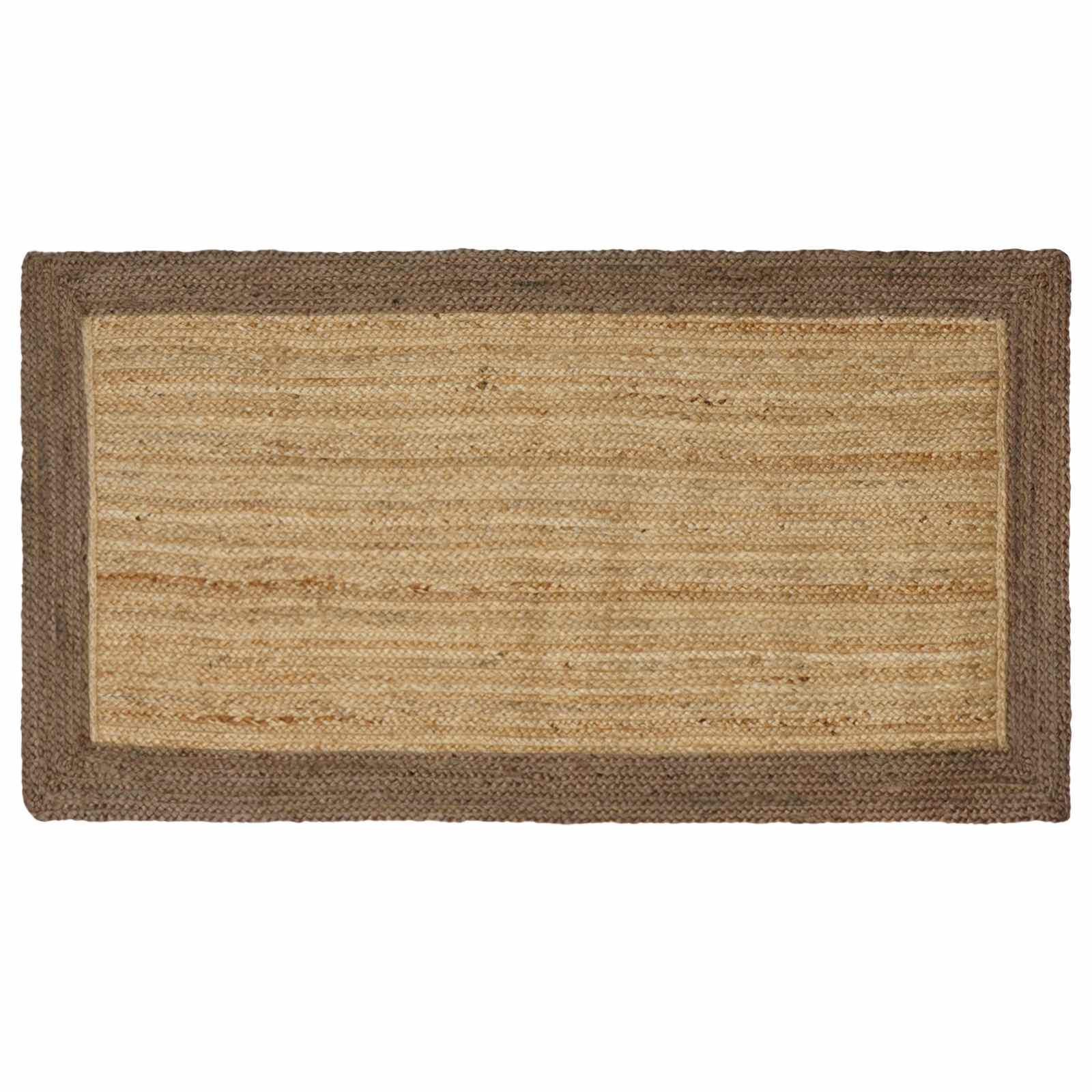 Tappeto da Area Grigio 80 x 150 cm Juta