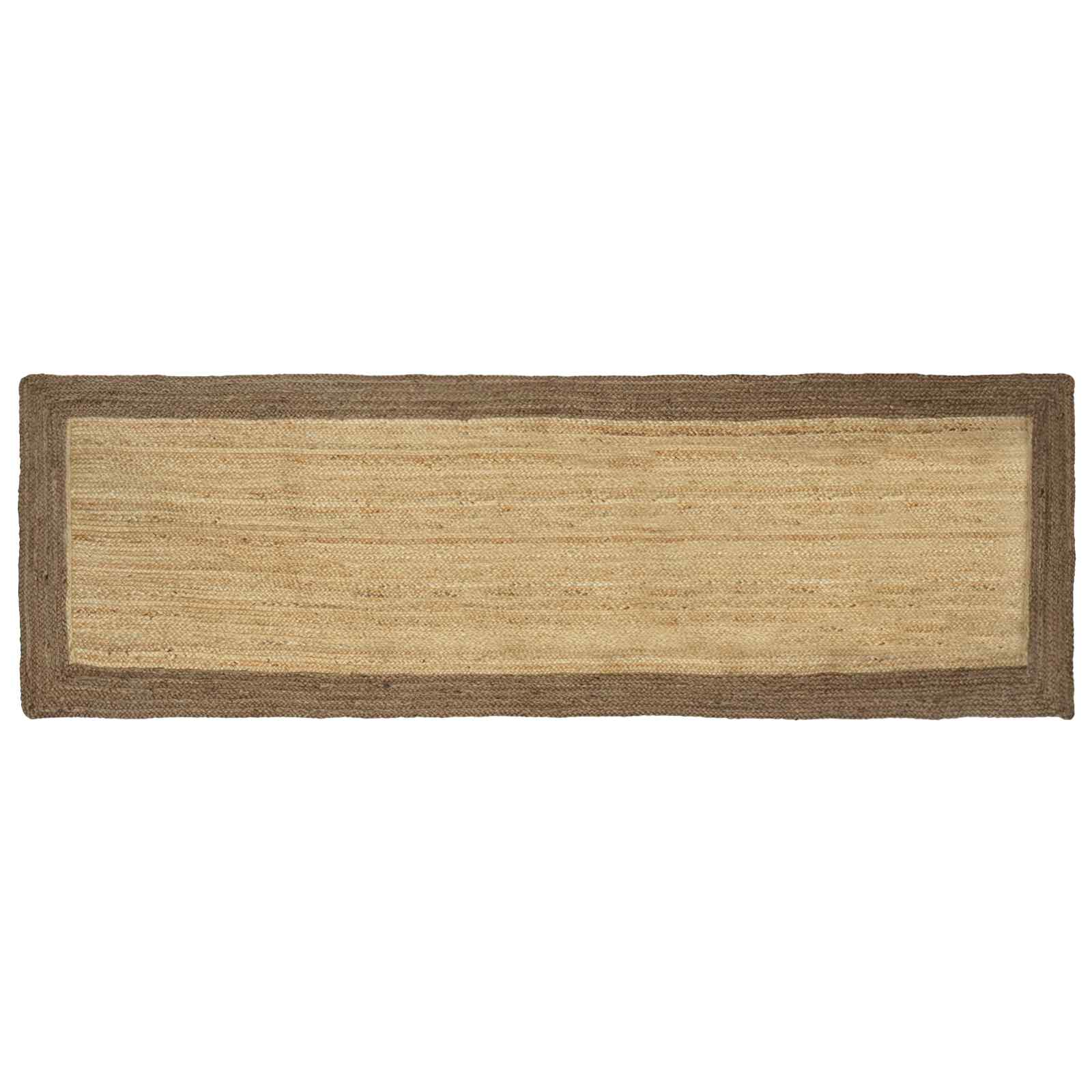 Tappeto da Area Grigio 80 x 200 cm Juta