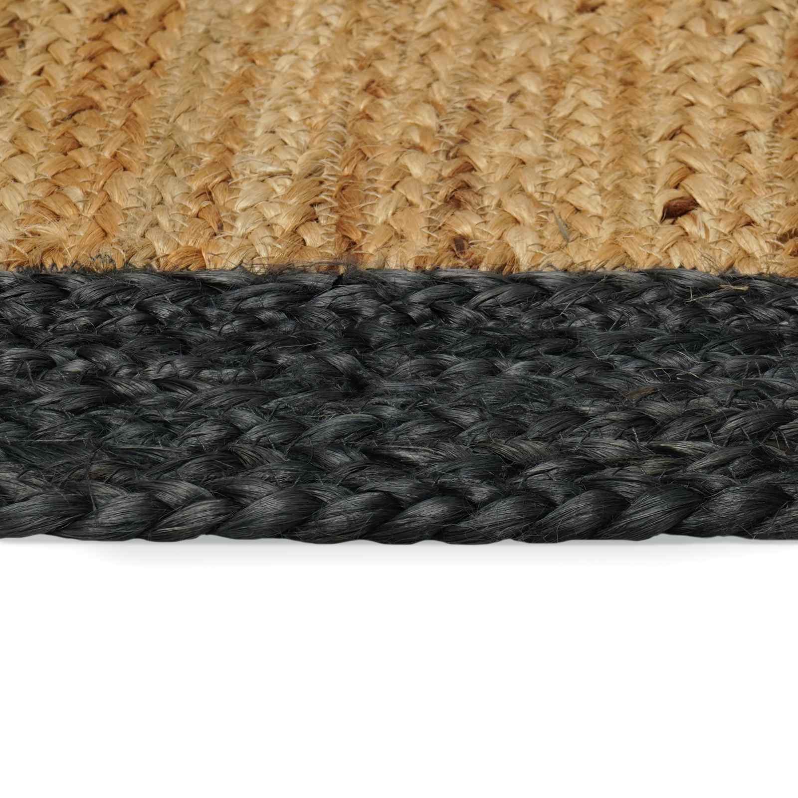 Tappeto da Area Grigio Scuro 60 x 200 cm Juta