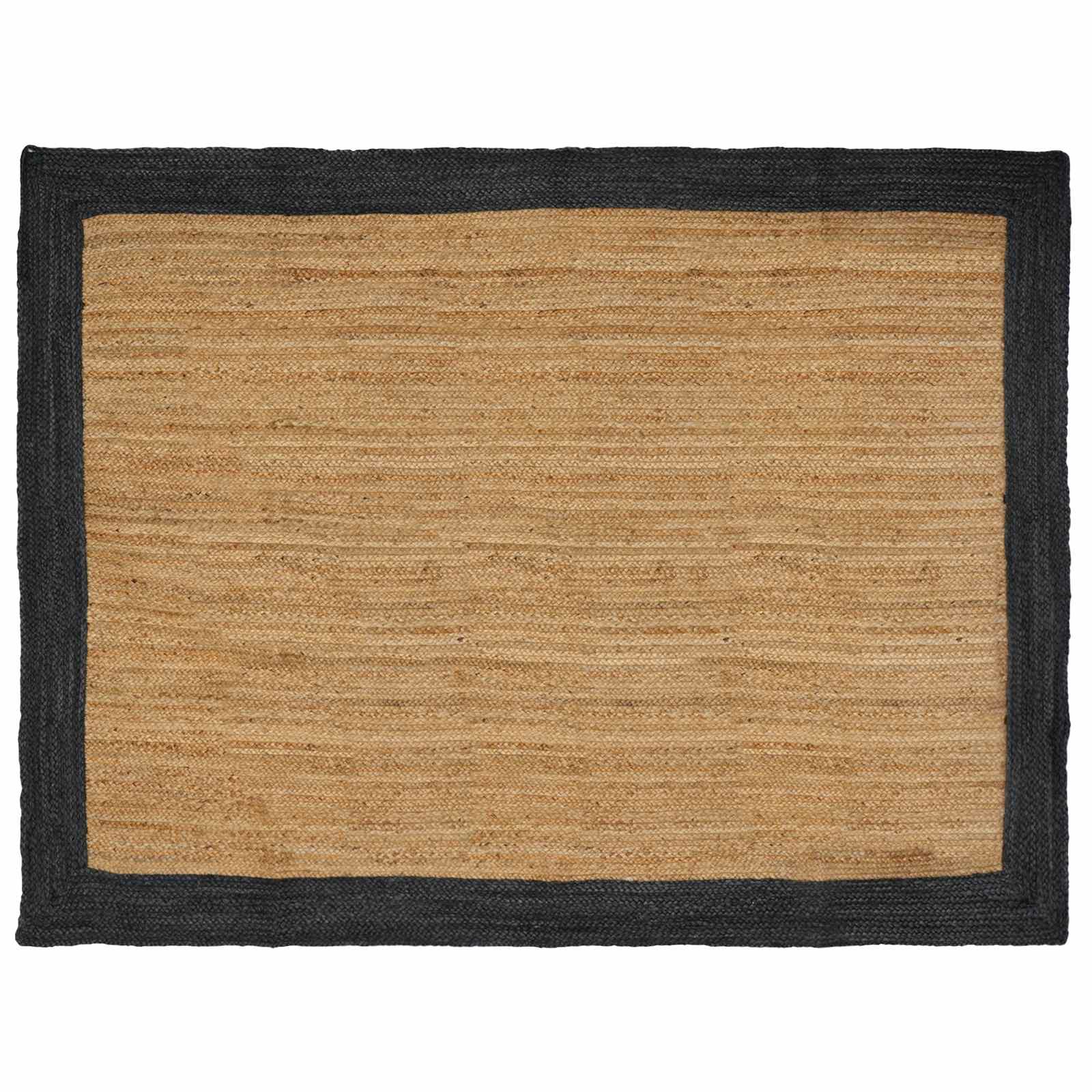 Tappeto da Area Grigio Scuro 240 x 340 cm Juta