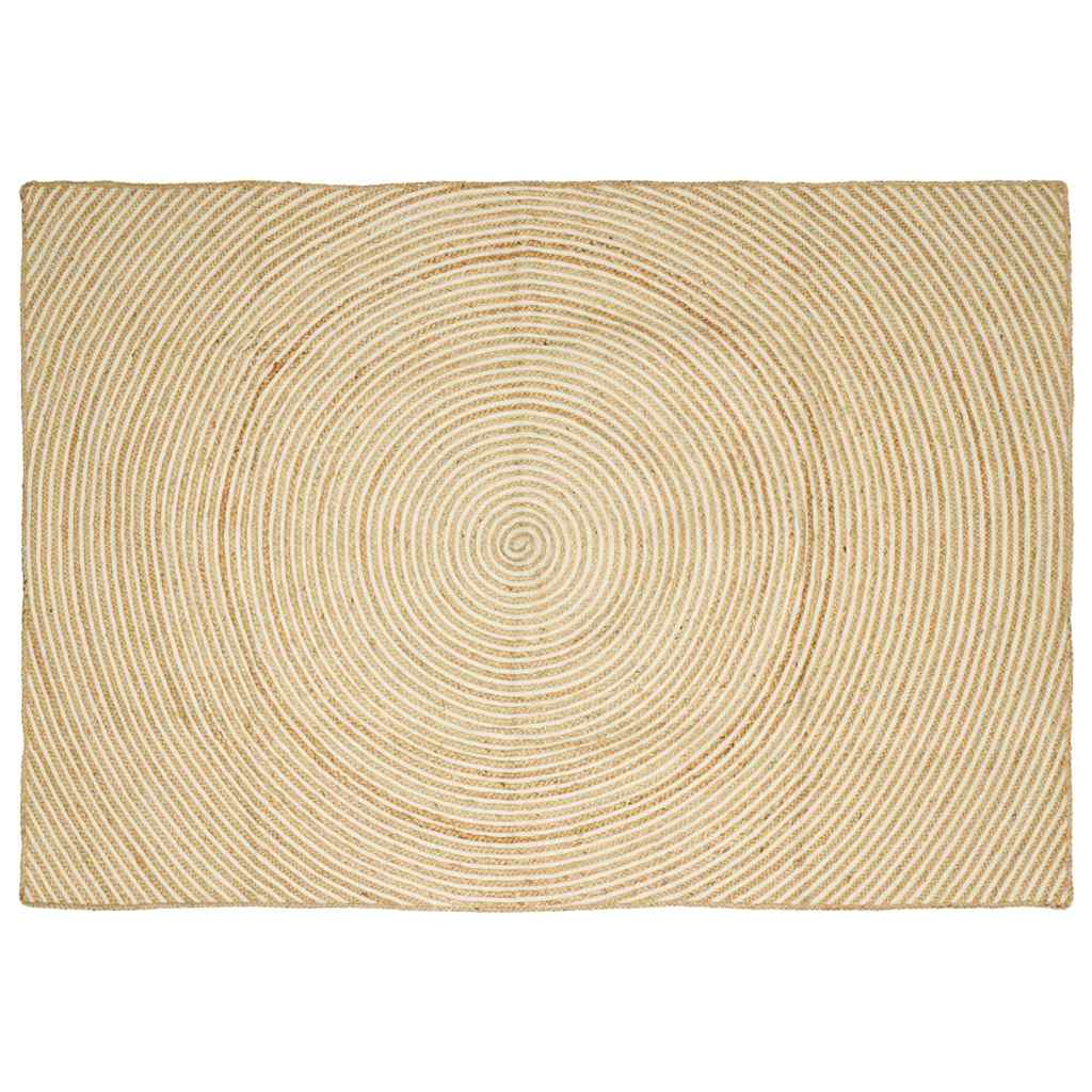 Tappeto da Area Bianco 160 x 230 cm Juta