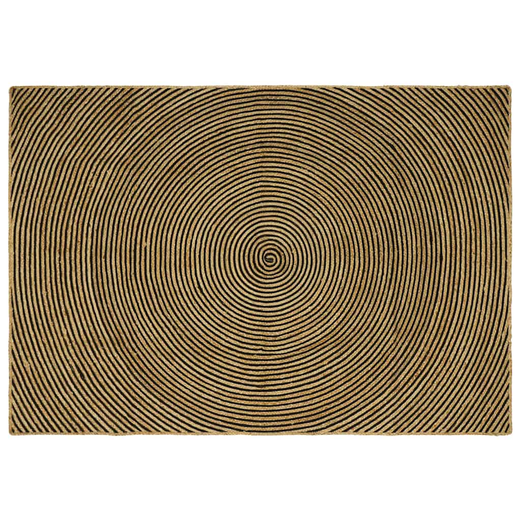 Tappeto da Area Nero 200 x 290 cm Juta
