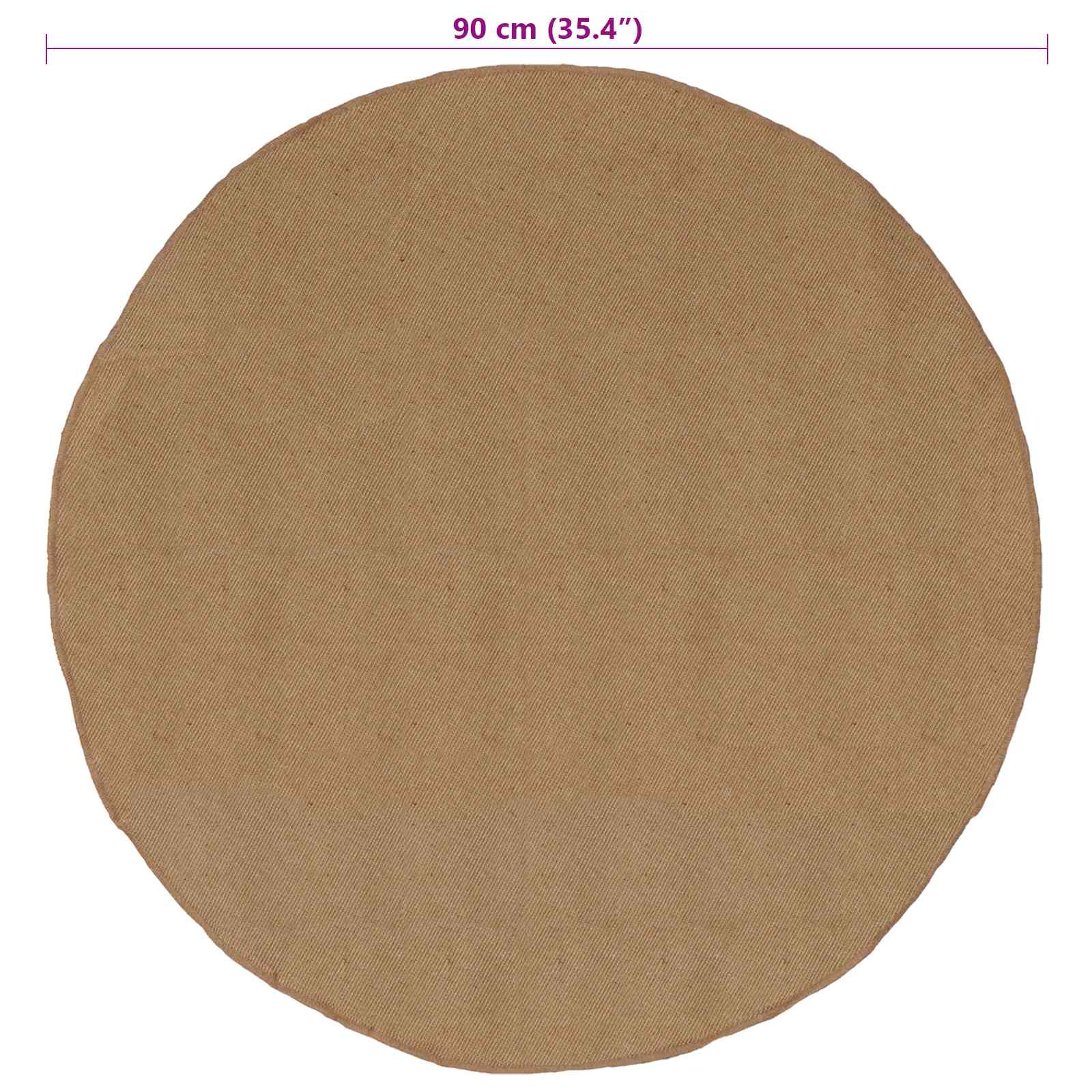 Tappeti per area Naturale Ø 90 cm Juta