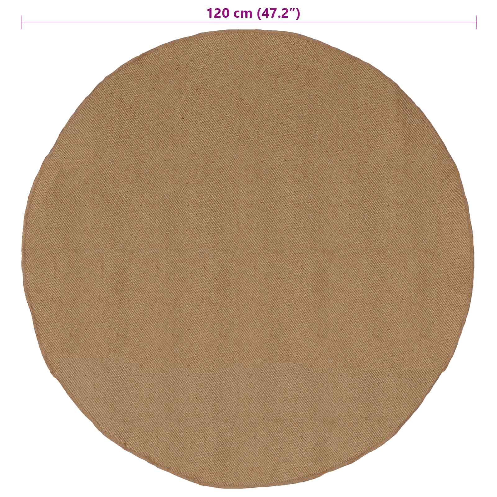 Tappeti per area Naturale Ø 120 cm Juta