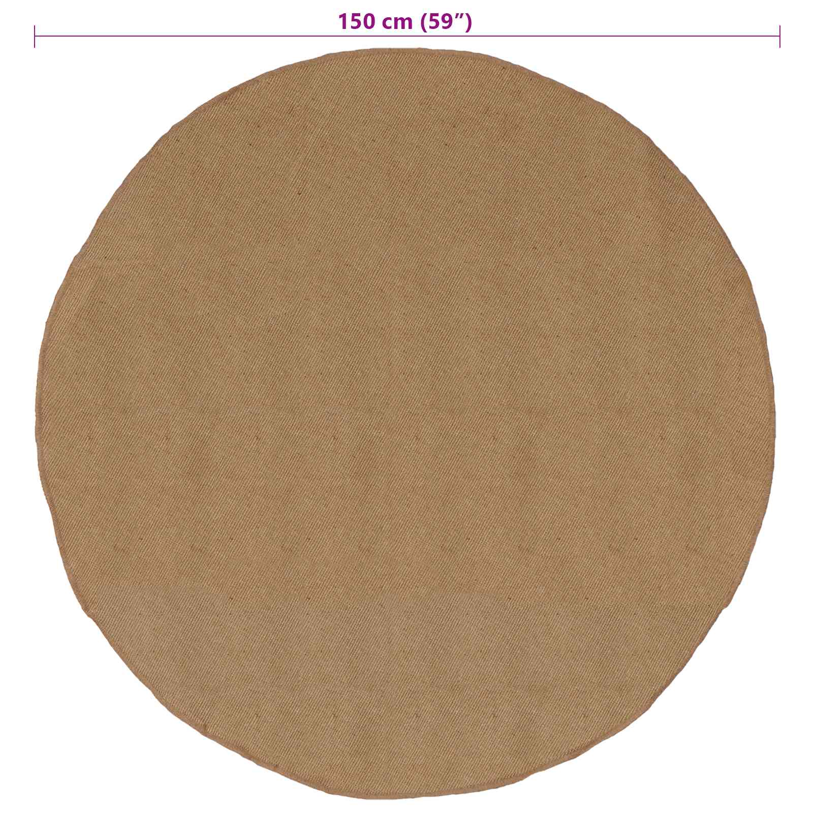 Tappeti per area Naturale Ø 150 cm Juta