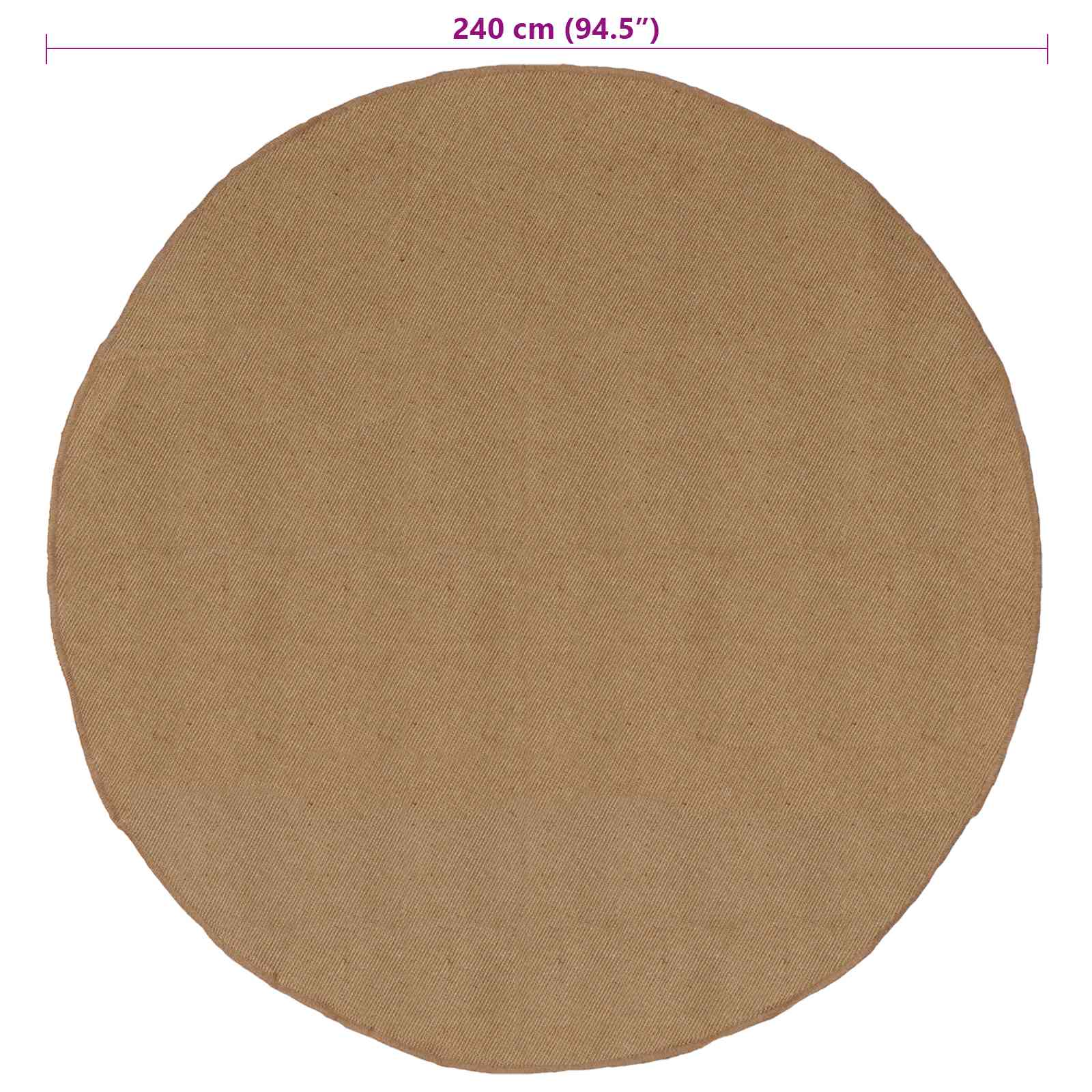 Tappeti per area Naturale Ø 240 cm Juta