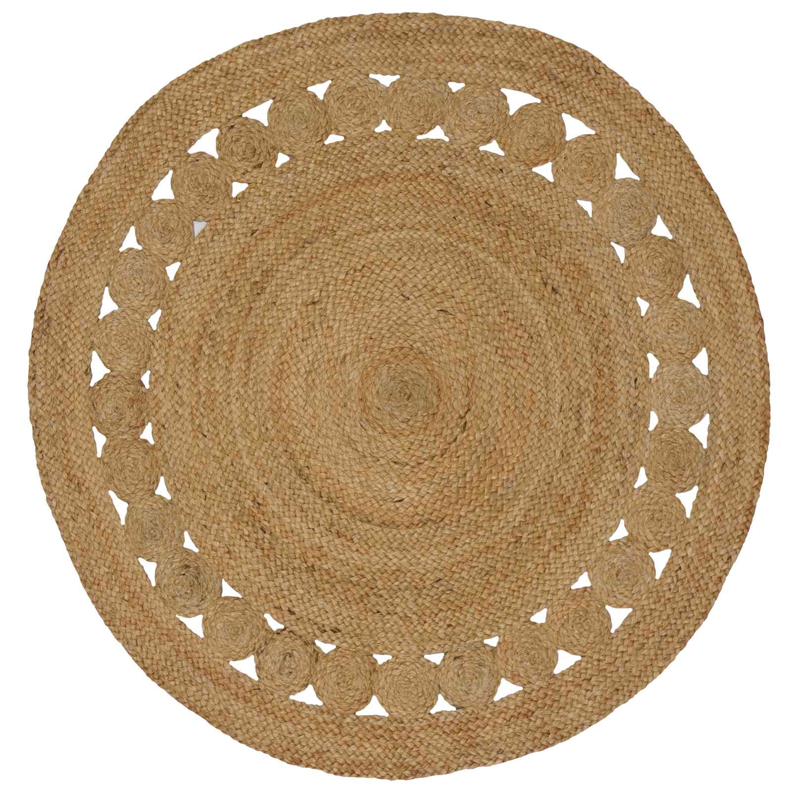 Tappeti per area Naturale Ø 120 cm Juta