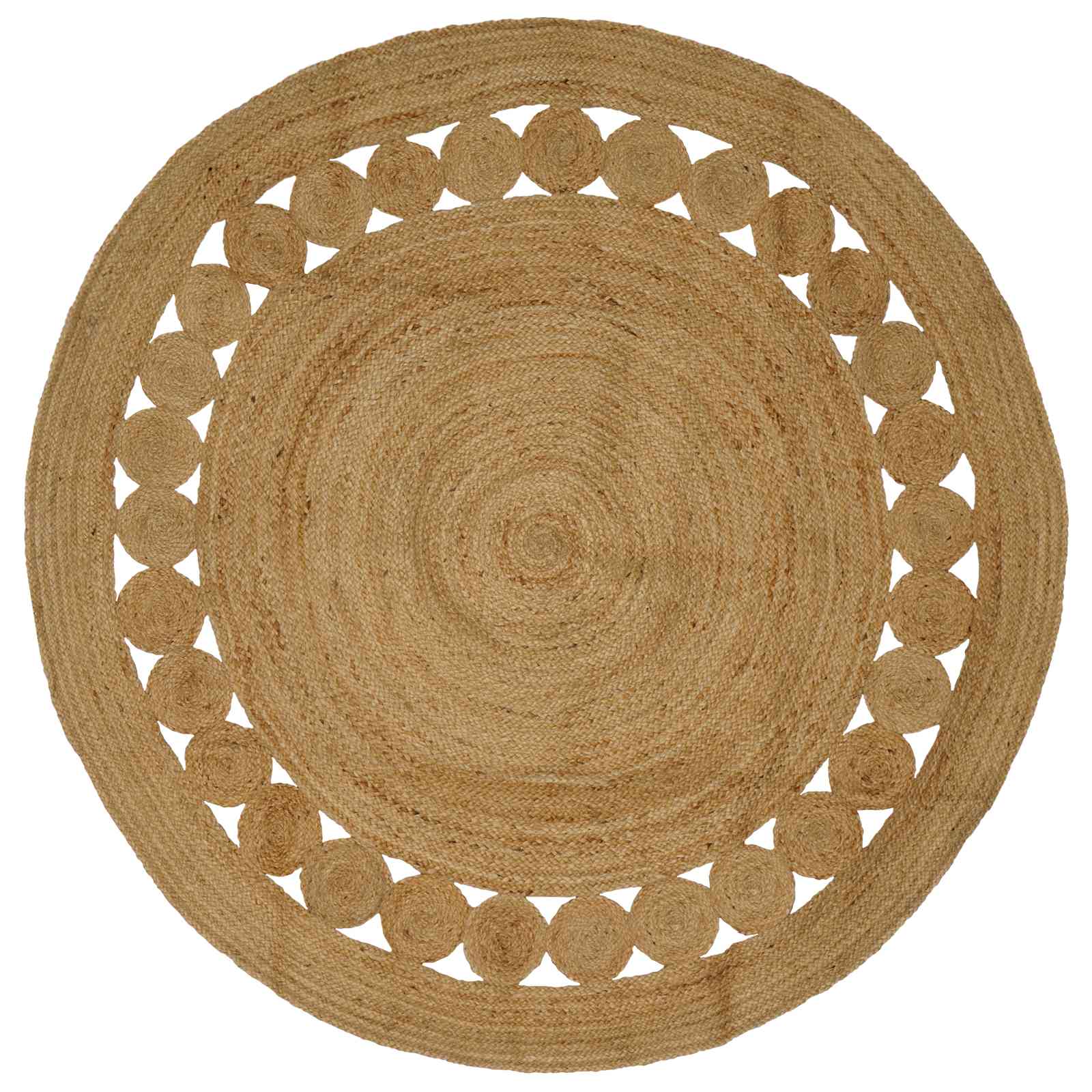 Tappeti per area Naturale Ø 210 cm Juta