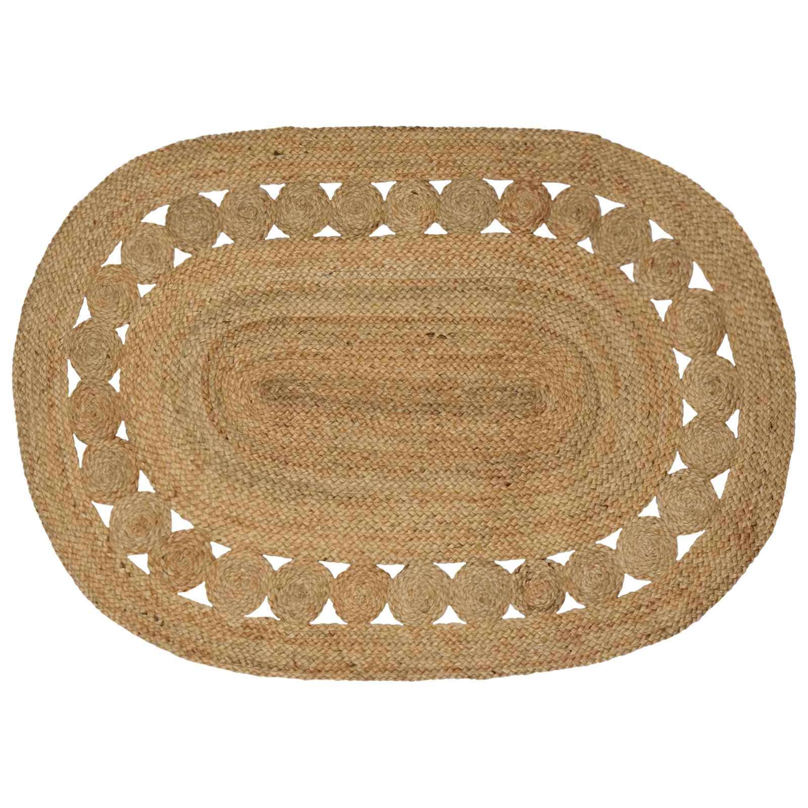Tappeto da Area Naturale 100 x 152 cm Juta