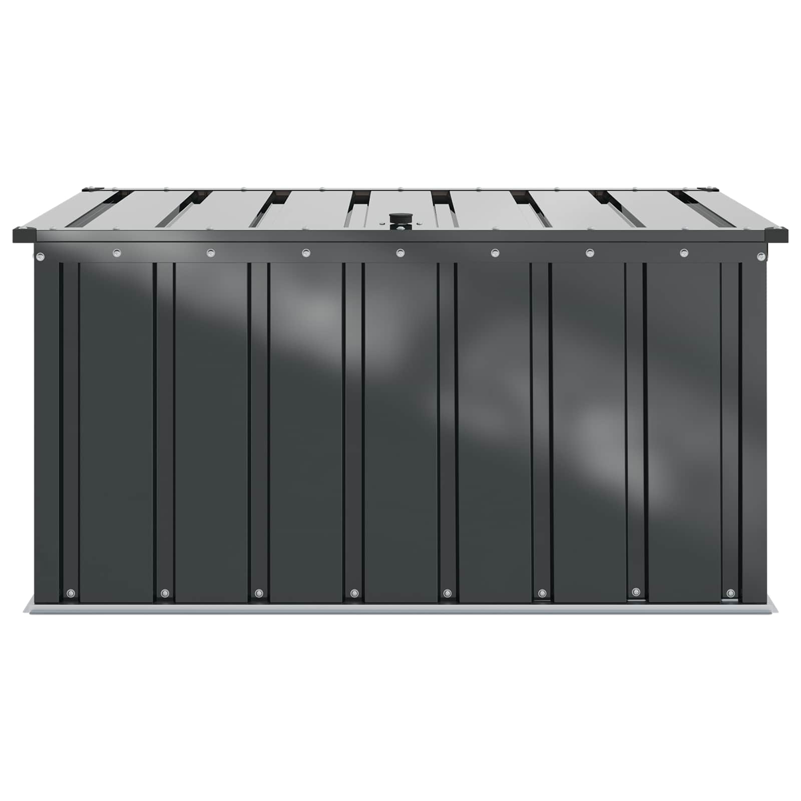 Scatola di Stoccaggio per Giardino Nero 101 x 56,5 x 50 cm