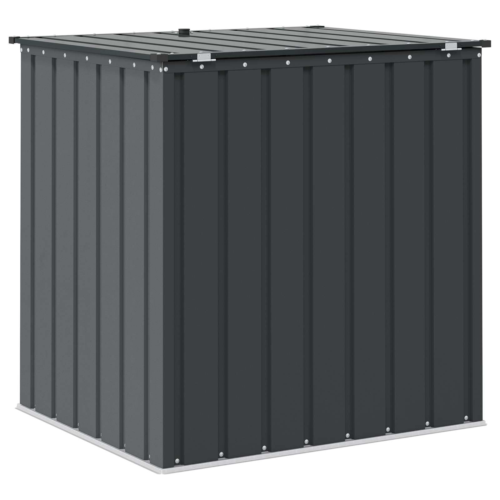 Scatola di Stoccaggio per Giardino Nero 101,5 x 82 x 100 cm
