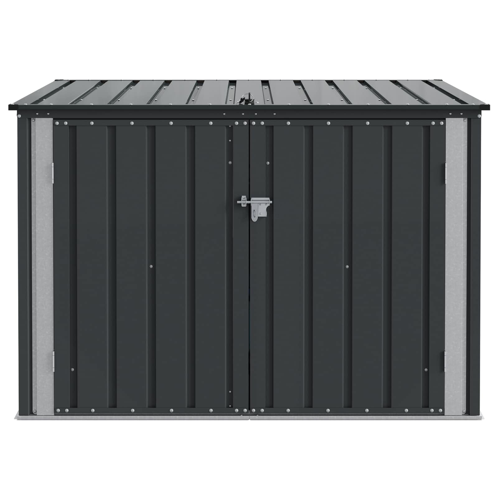 Scatola di Stoccaggio per Giardino Nero 151,5 x 107 x 100 cm