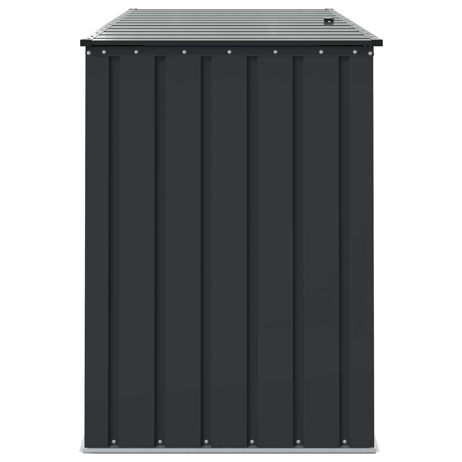 Scatola di Stoccaggio per Giardino Nero 151,5 x 82 x 110,5 cm
