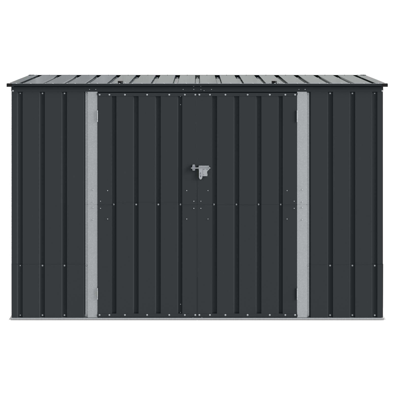 Scatola di Stoccaggio per Giardino Nero 214 x 82 x 132 cm
