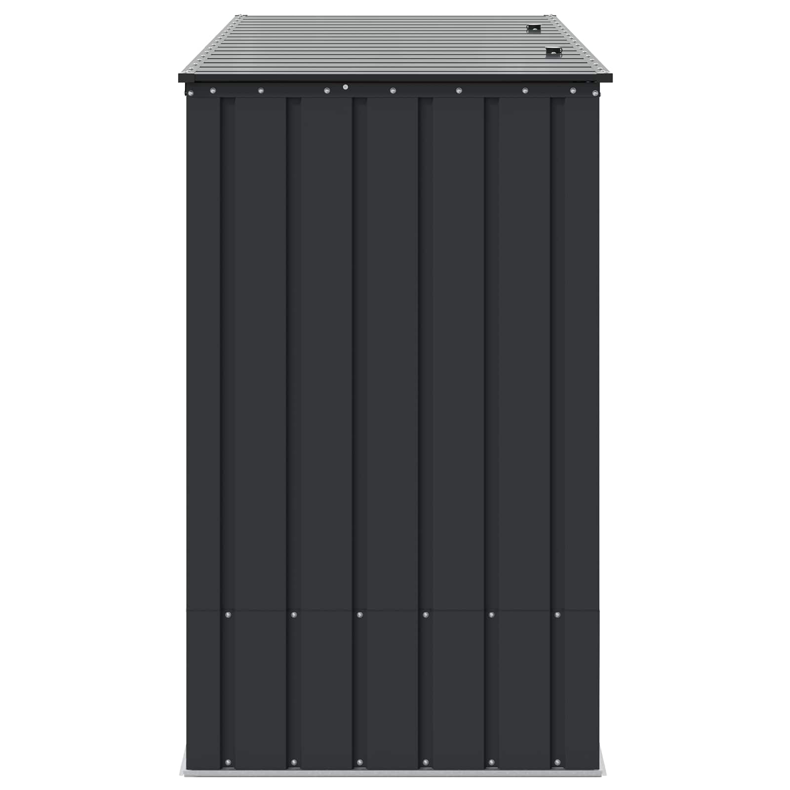 Scatola di Stoccaggio per Giardino Nero 214 x 82 x 132 cm
