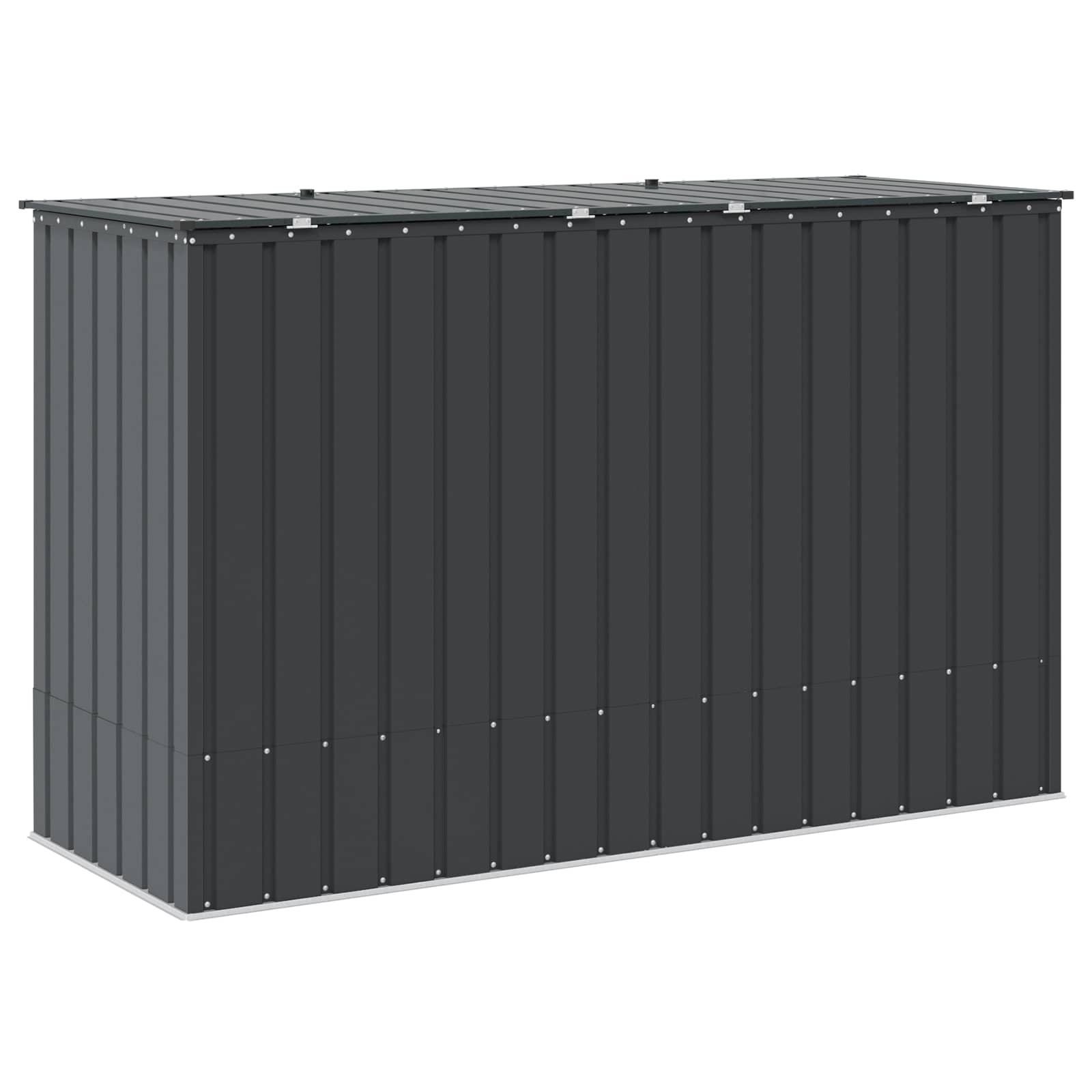 Scatola di Stoccaggio per Giardino Nero 214 x 82 x 132 cm