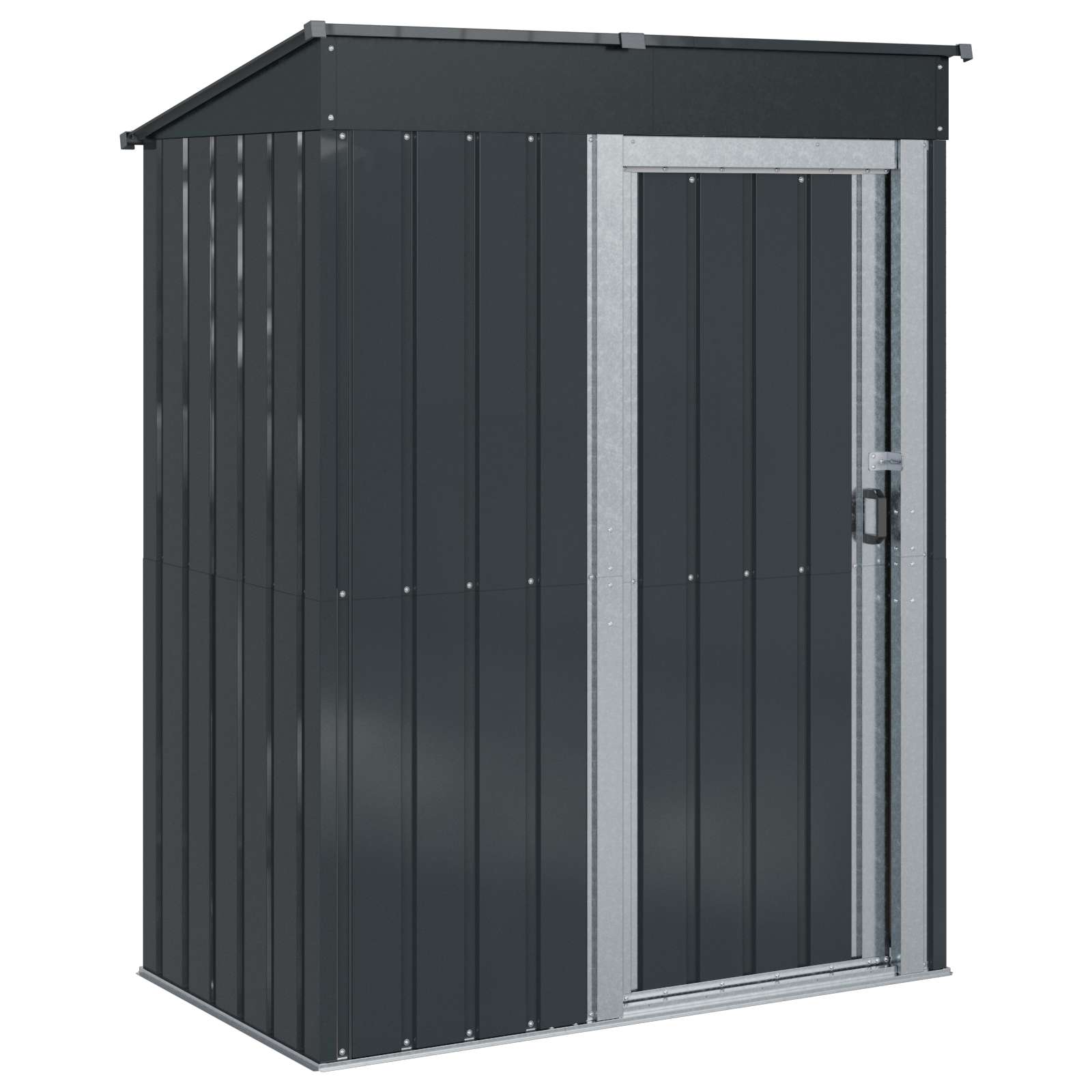 Casette da giardino Antracite 137 x 81 x 180 cm Metallo