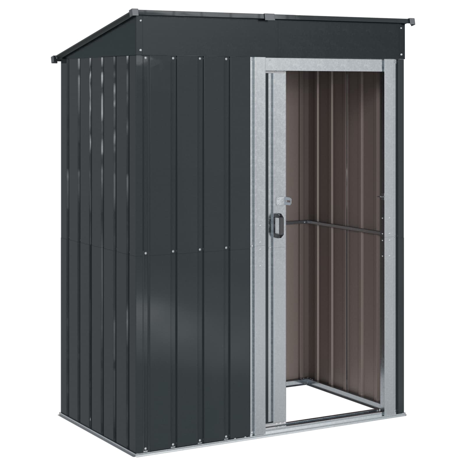 Casette da giardino Antracite 137 x 81 x 180 cm Metallo