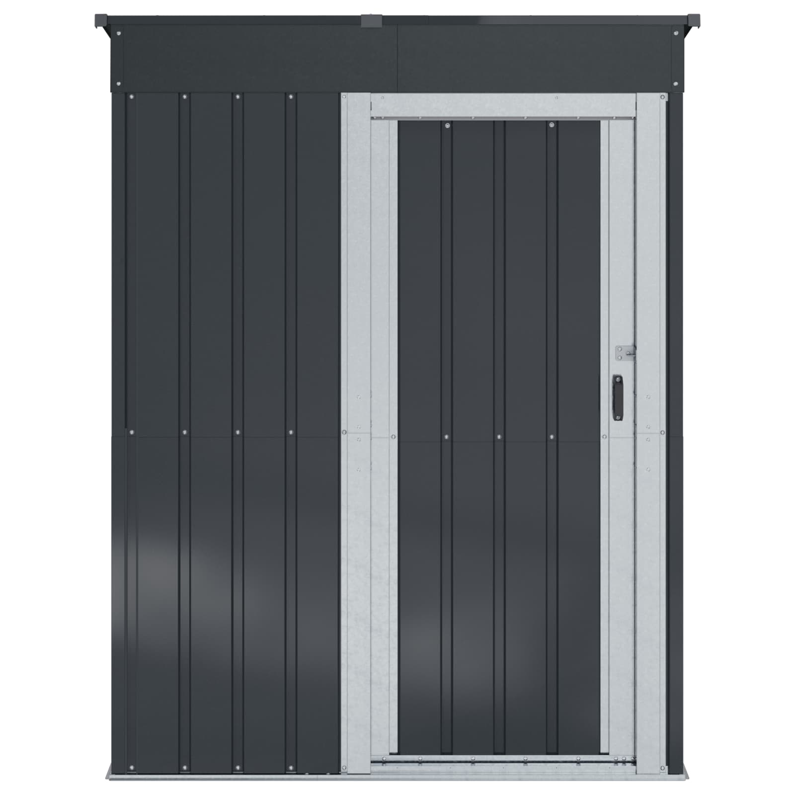 Casette da giardino Antracite 137 x 81 x 180 cm Metallo