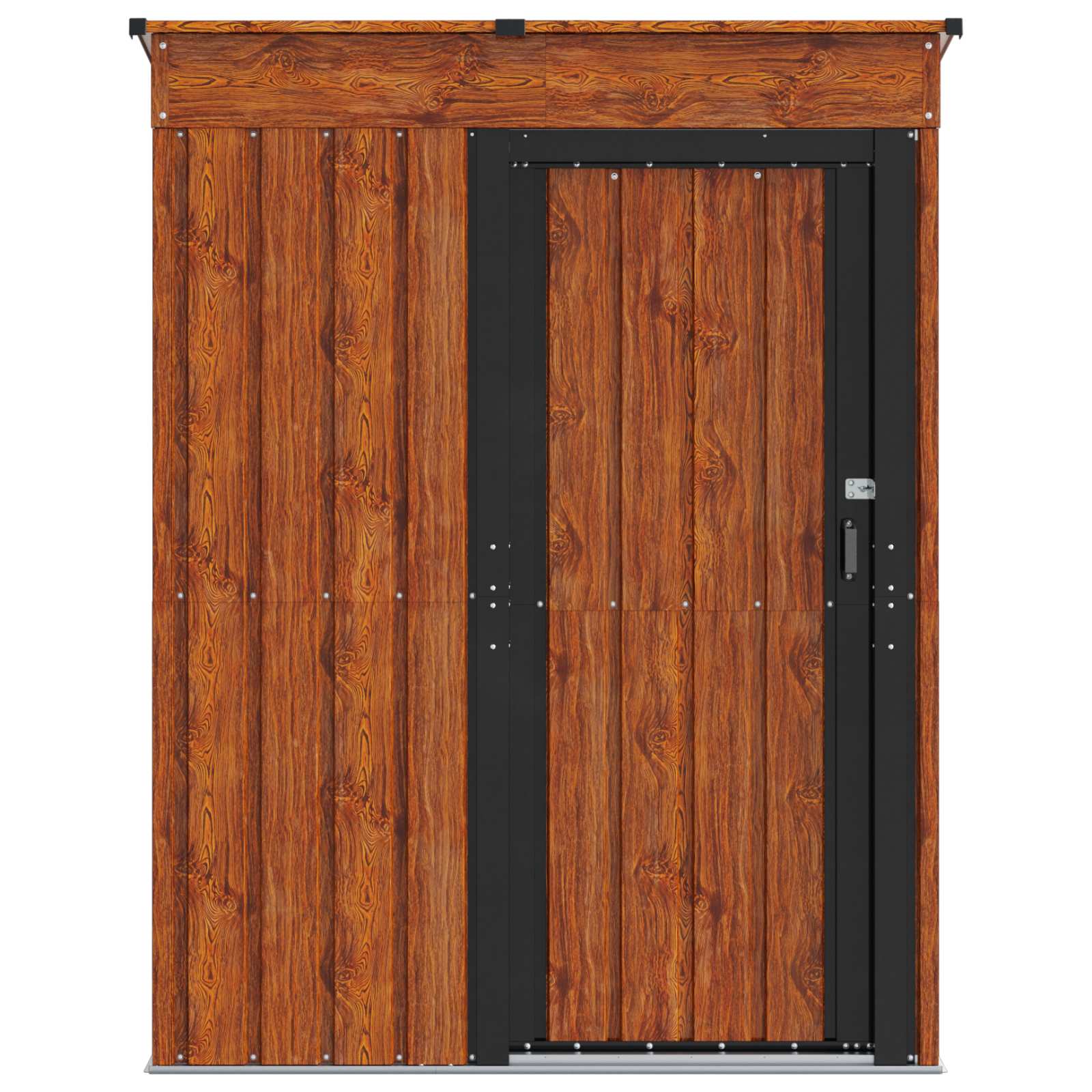 Casette da giardino Marrone 137 x 81 x 180 cm Metallo