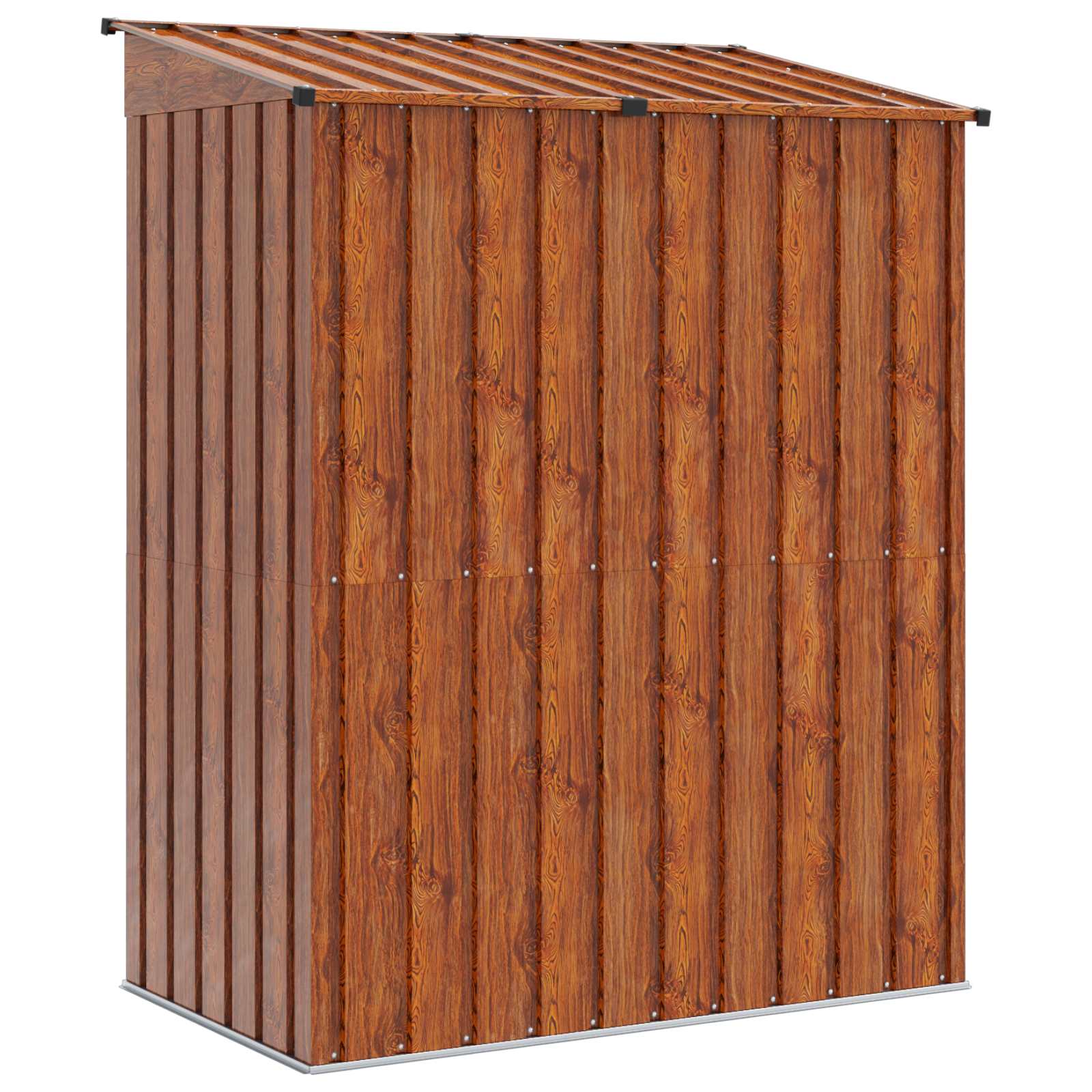 Casette da giardino Marrone 137 x 81 x 180 cm Metallo