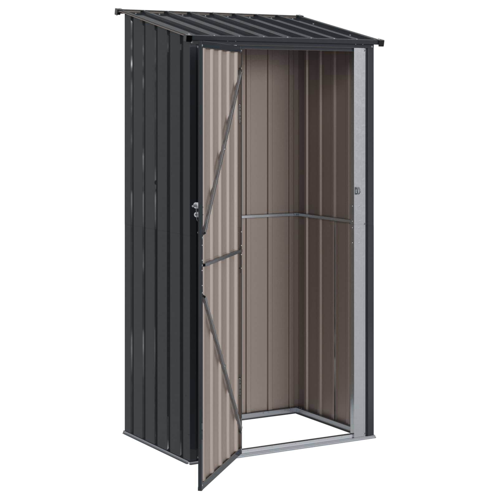 Casette da giardino Antracite 103 x 74 x 200 cm Metallo