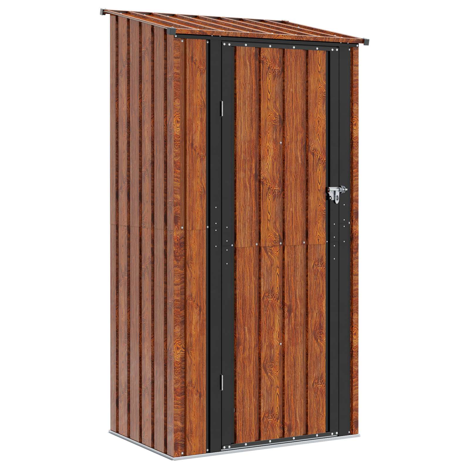 Casette da giardino Marrone 103 x 74 x 200 cm Metallo