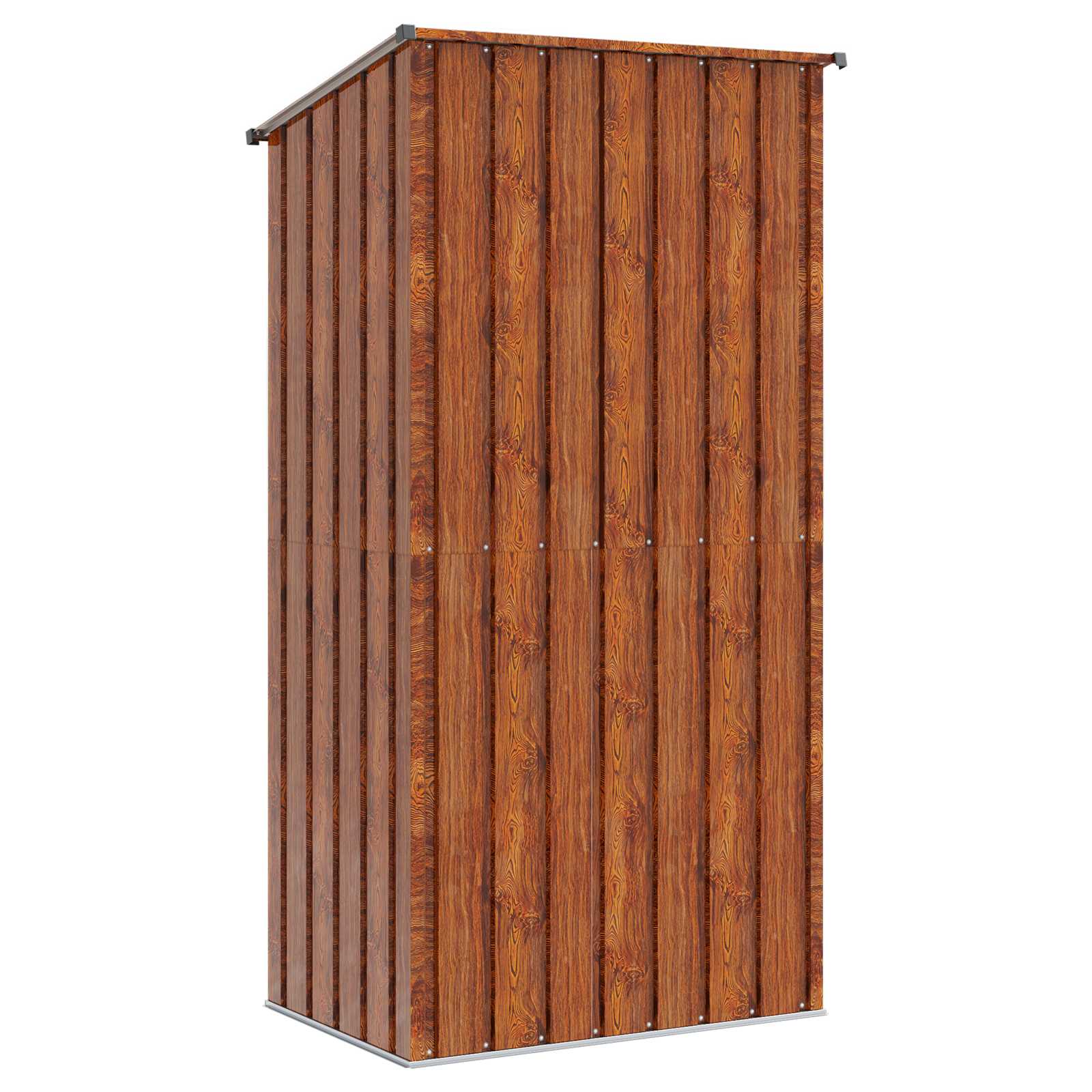 Casette da giardino Marrone 103 x 74 x 200 cm Metallo
