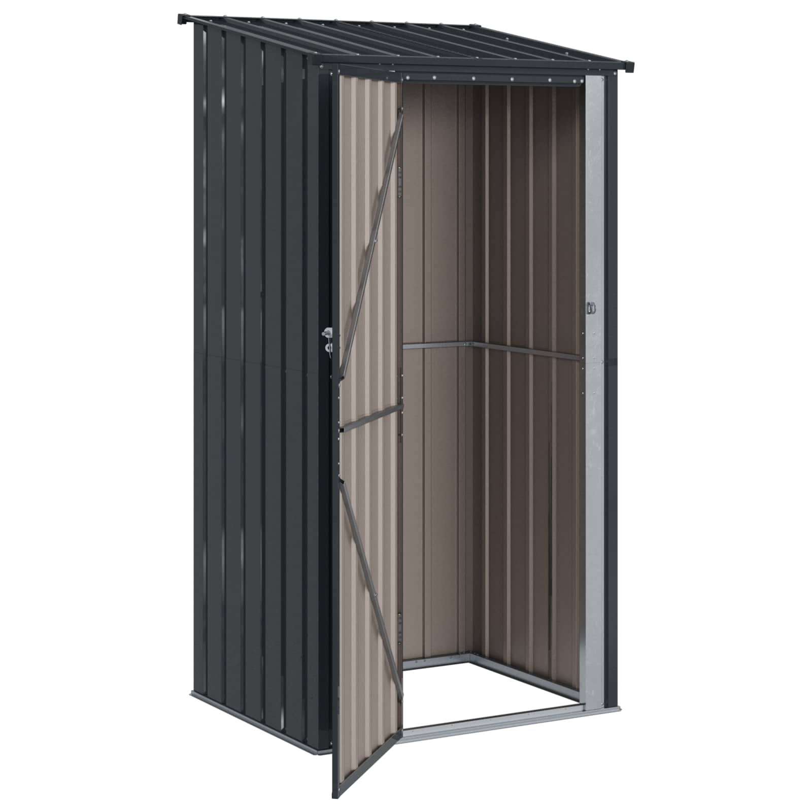 Casette da giardino Antracite 103 x 86 x 200 cm Metallo