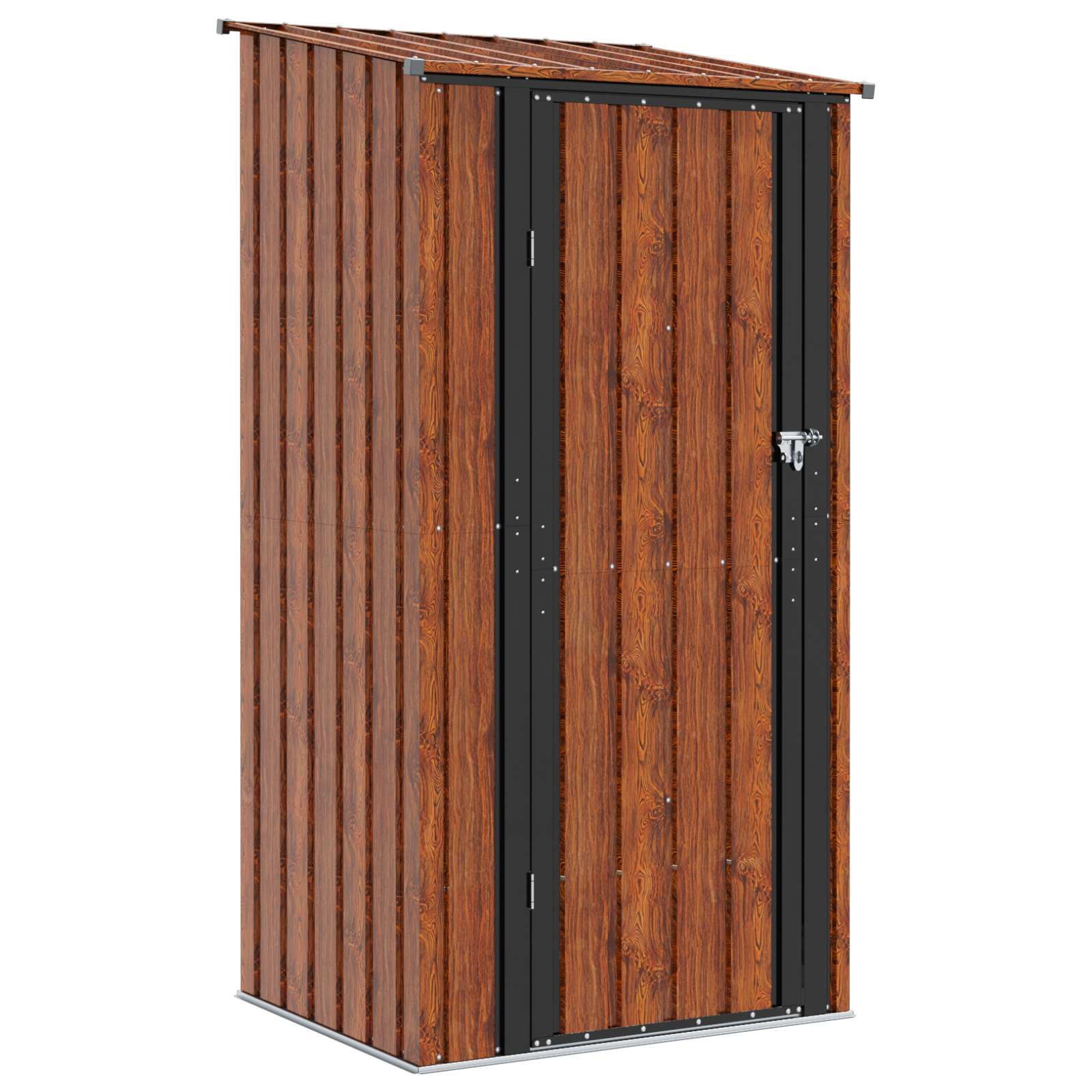 Casette da giardino Marrone 103 x 86 x 200 cm Metallo