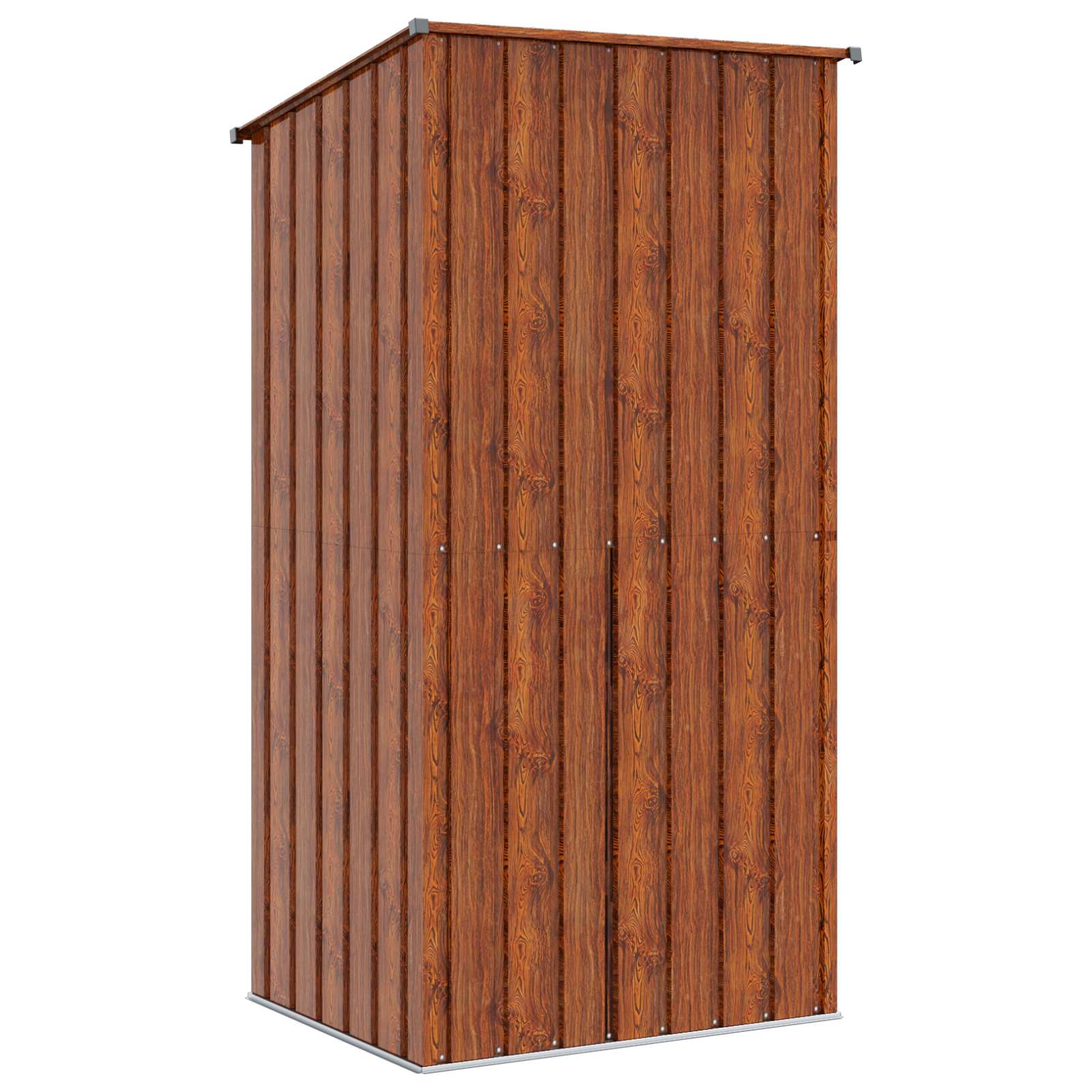 Casette da giardino Marrone 103 x 86 x 200 cm Metallo