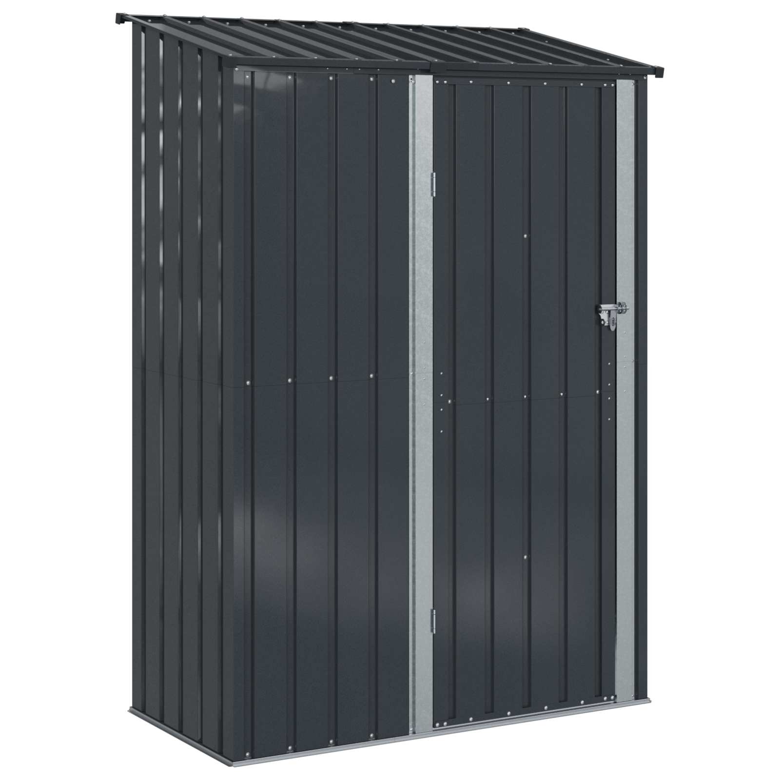 Casette da giardino Antracite 140,5 x 74 x 200 cm Metallo