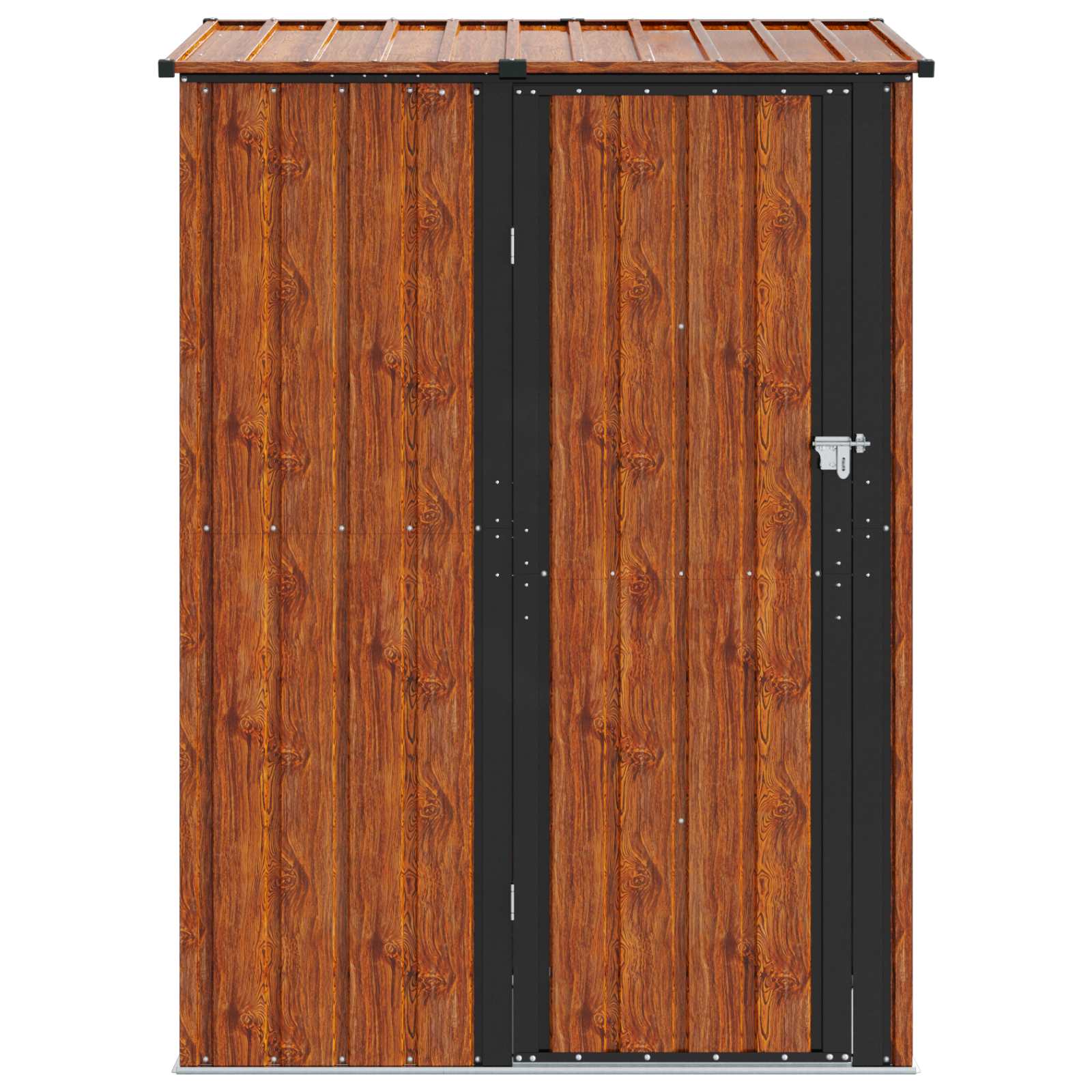 Casette da giardino Marrone 140,5 x 74 x 200 cm Metallo