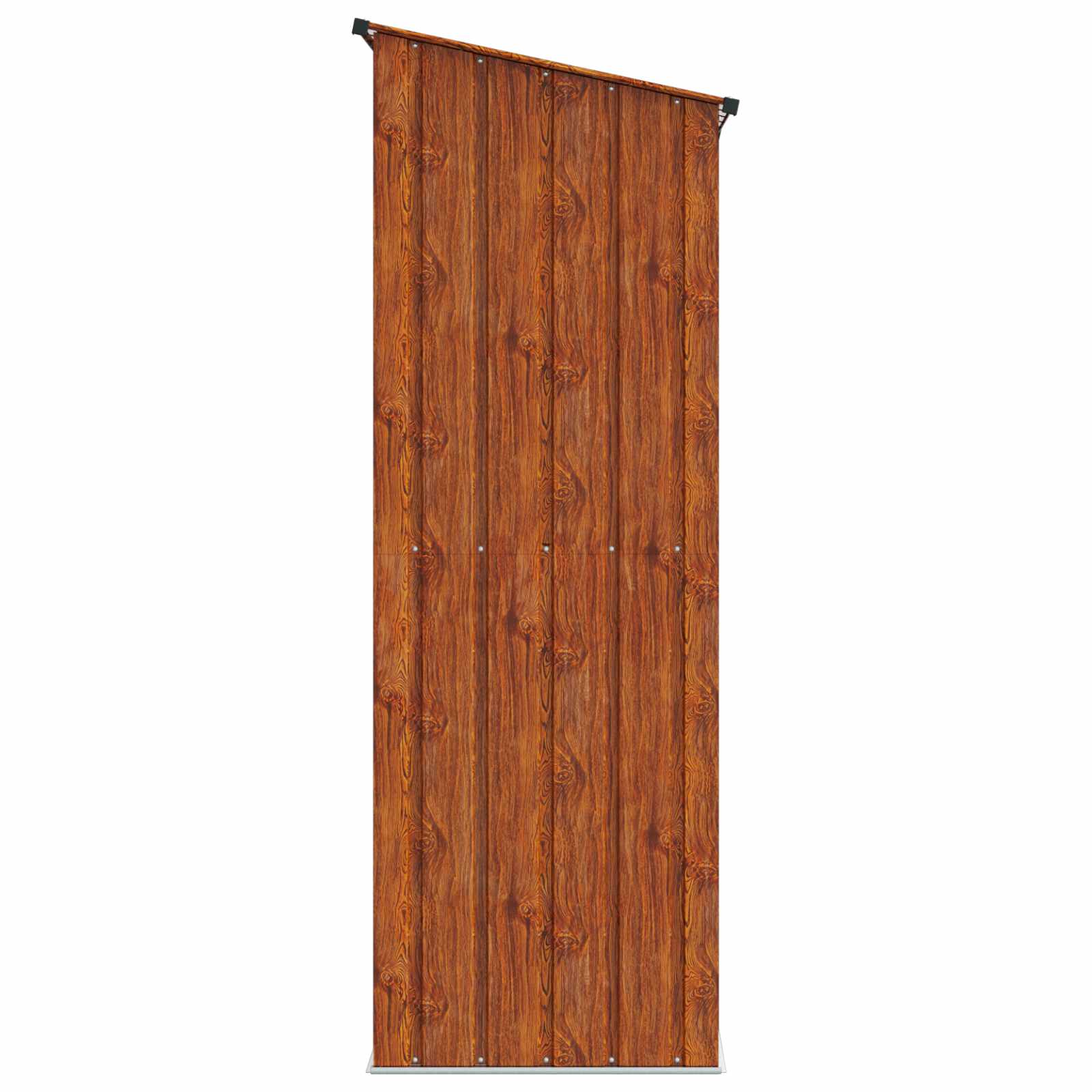 Casette da giardino Marrone 140,5 x 74 x 200 cm Metallo