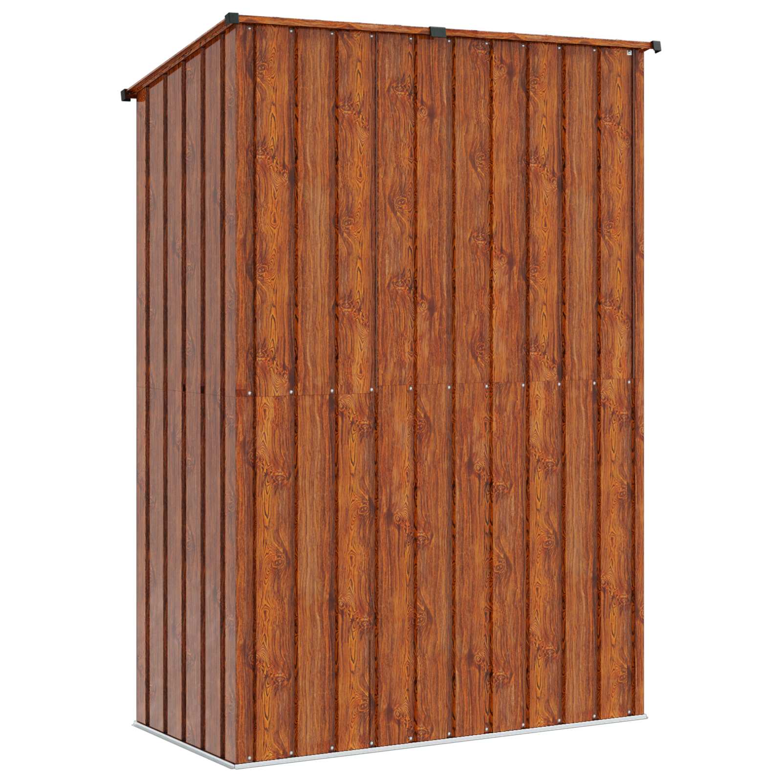 Casette da giardino Marrone 140,5 x 74 x 200 cm Metallo