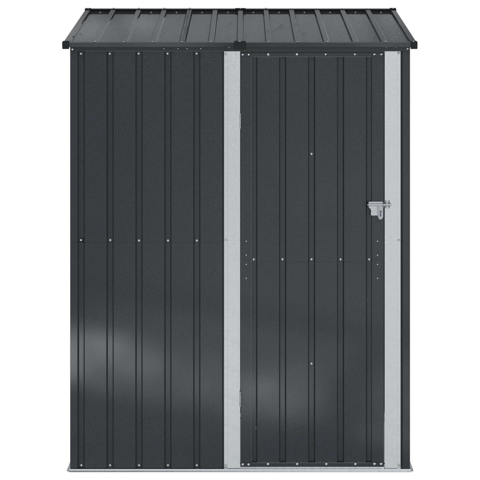 Casetta da giardino antracite 153,5 x 86 x 200 cm in metallo