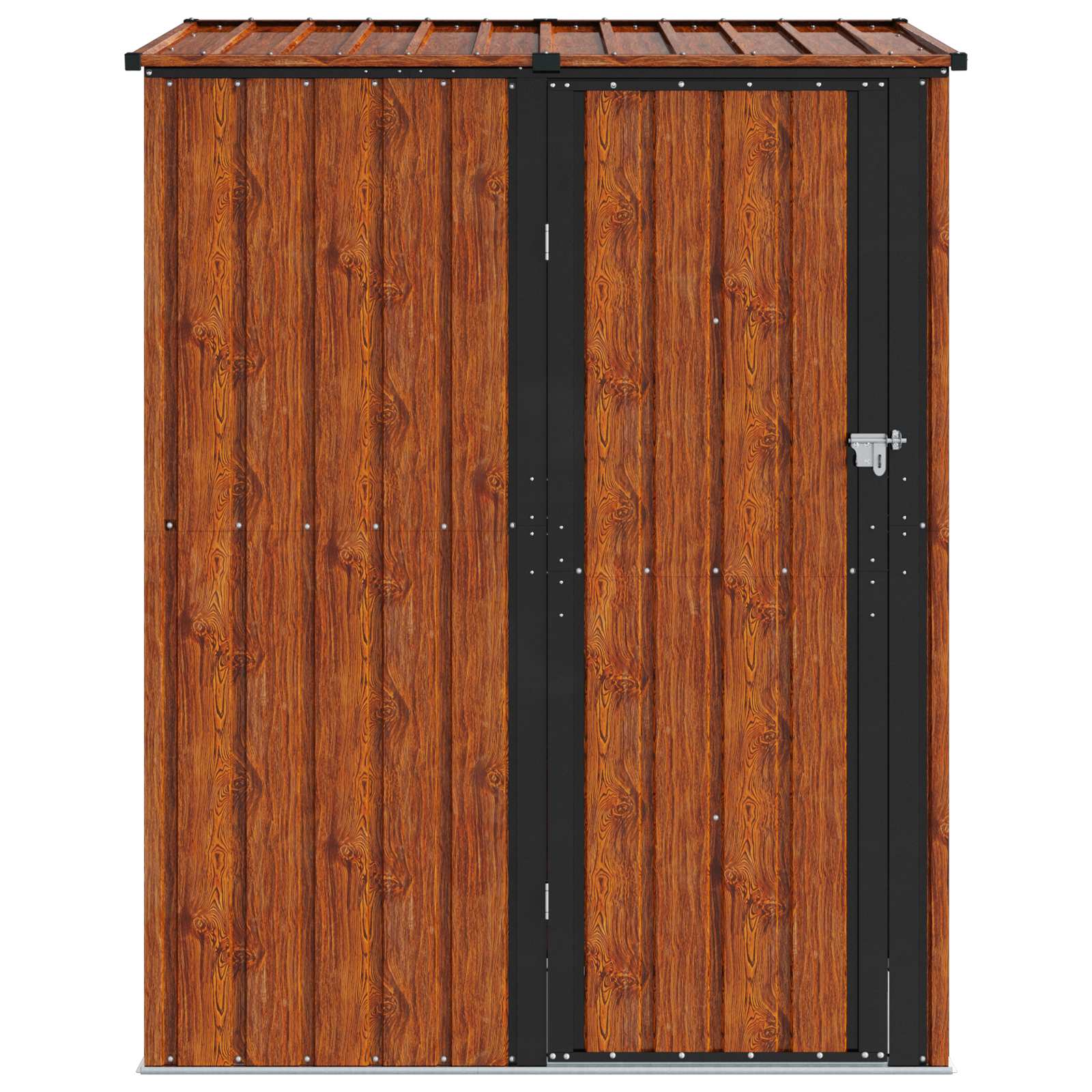 Casette da giardino Marrone 153,5 x 86 x 200 cm Metallo