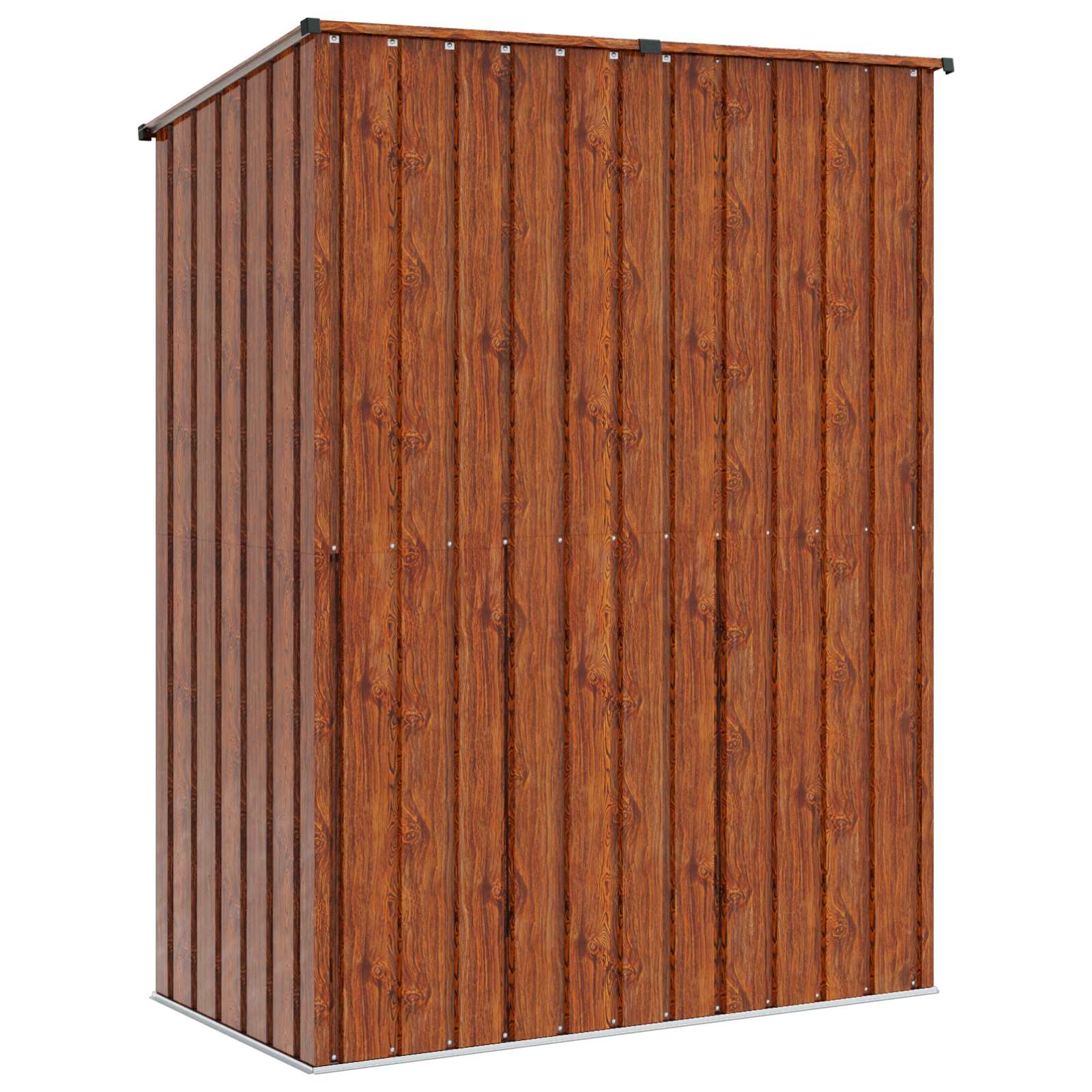 Casette da giardino Marrone 153,5 x 86 x 200 cm Metallo