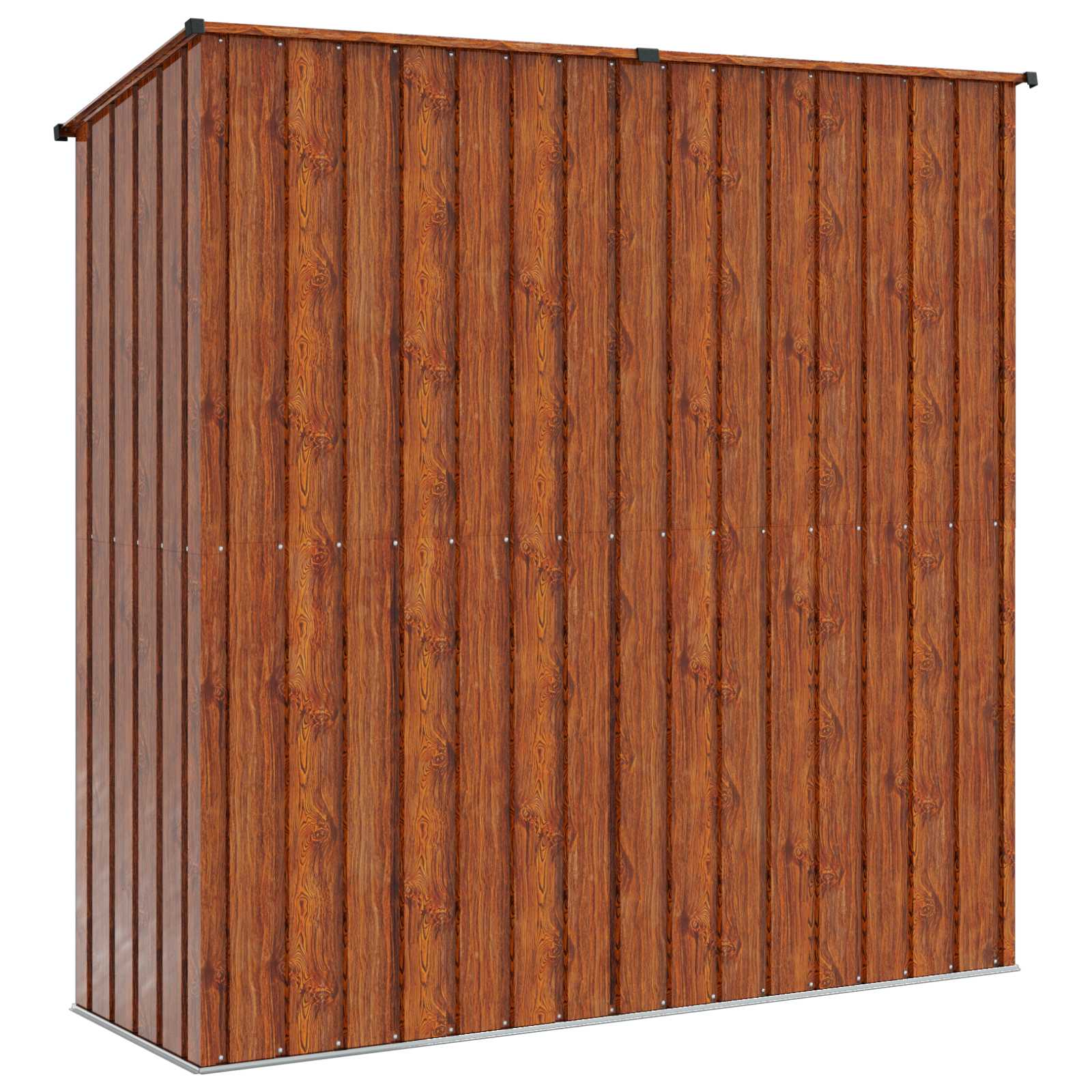 Casette da giardino Marrone 203,5 x 73 x 200 cm Metallo