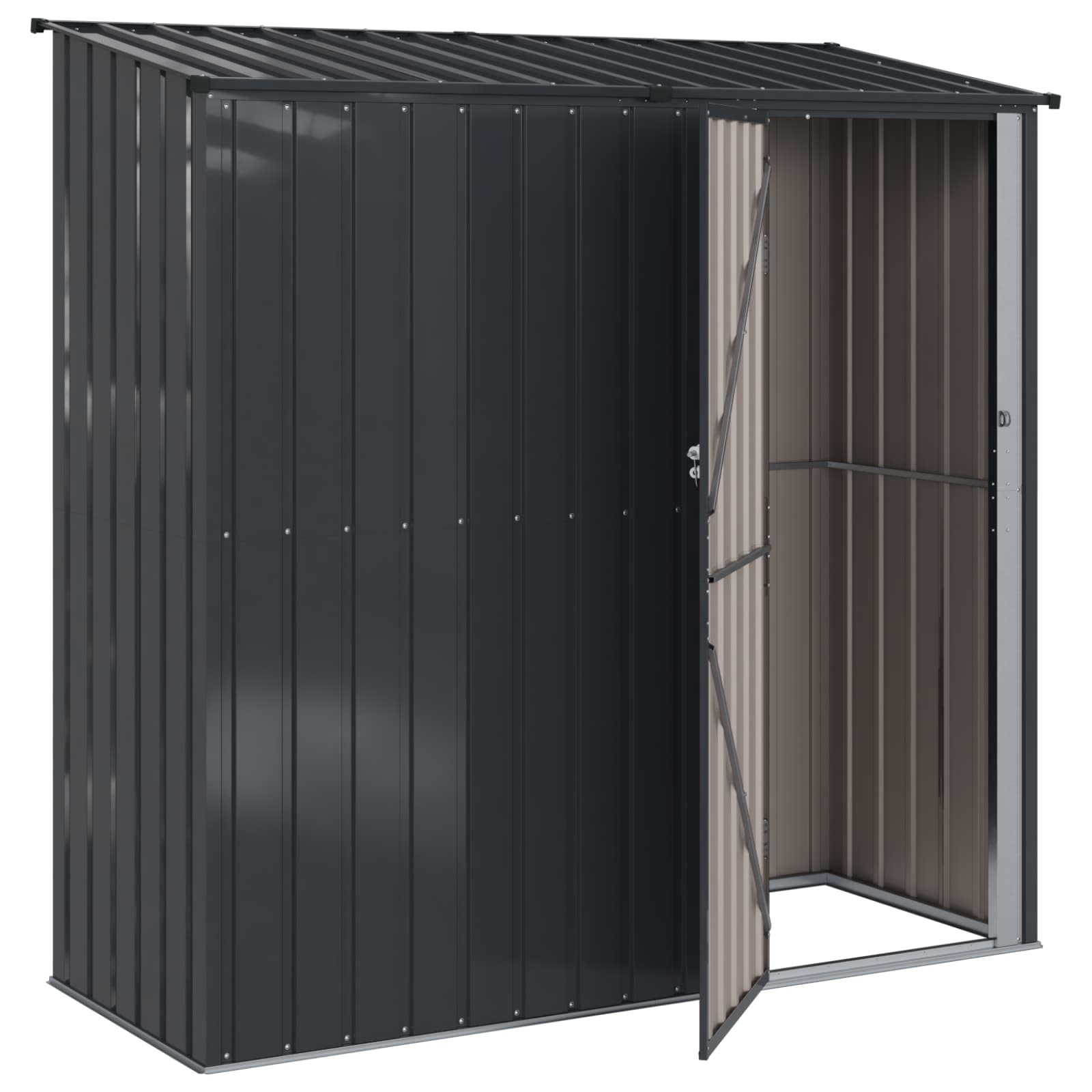 Casette da giardino Antracite 203 x 85,5 x 200 cm Metallo
