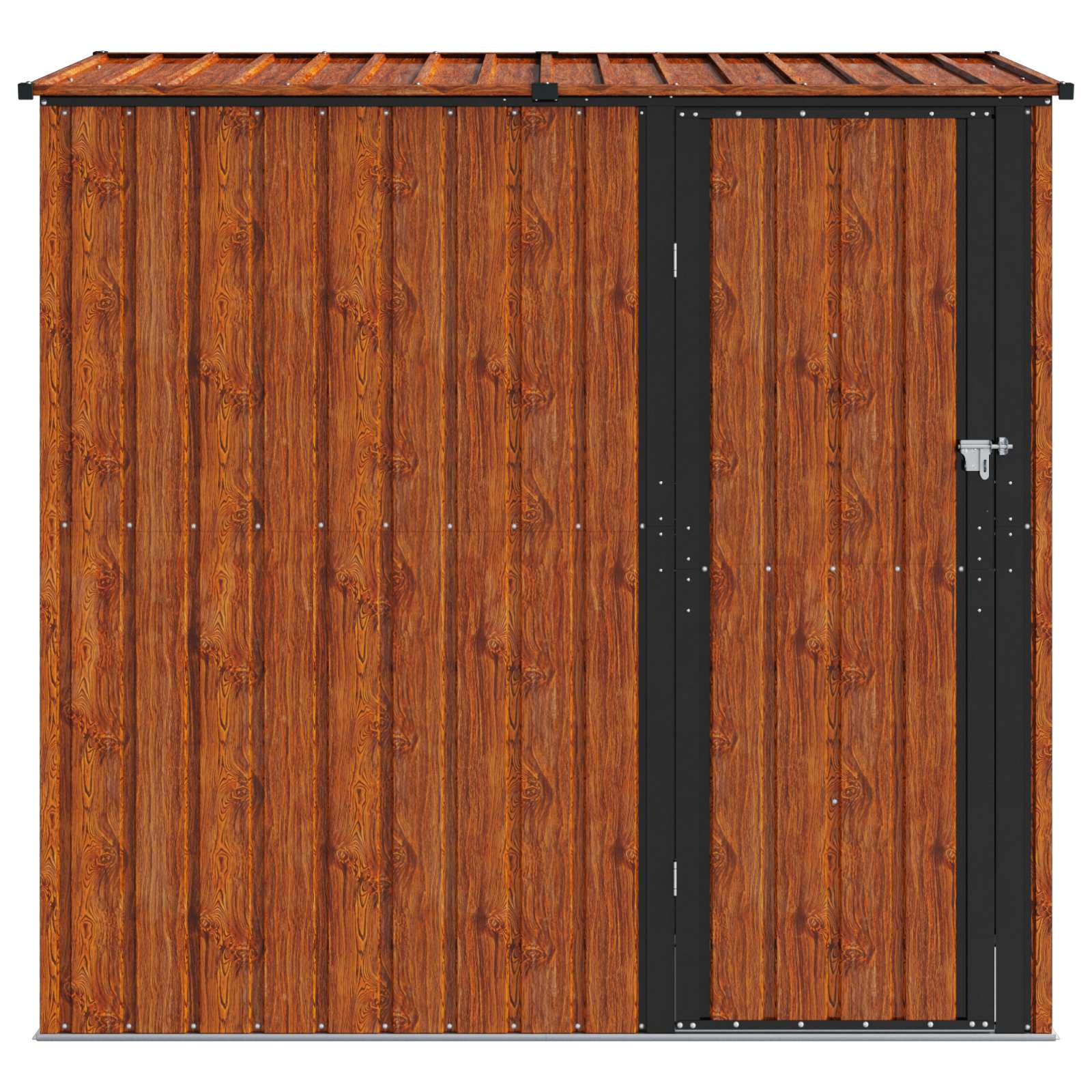 Casette da giardino Marrone 203 x 85,5 x 200 cm Metallo